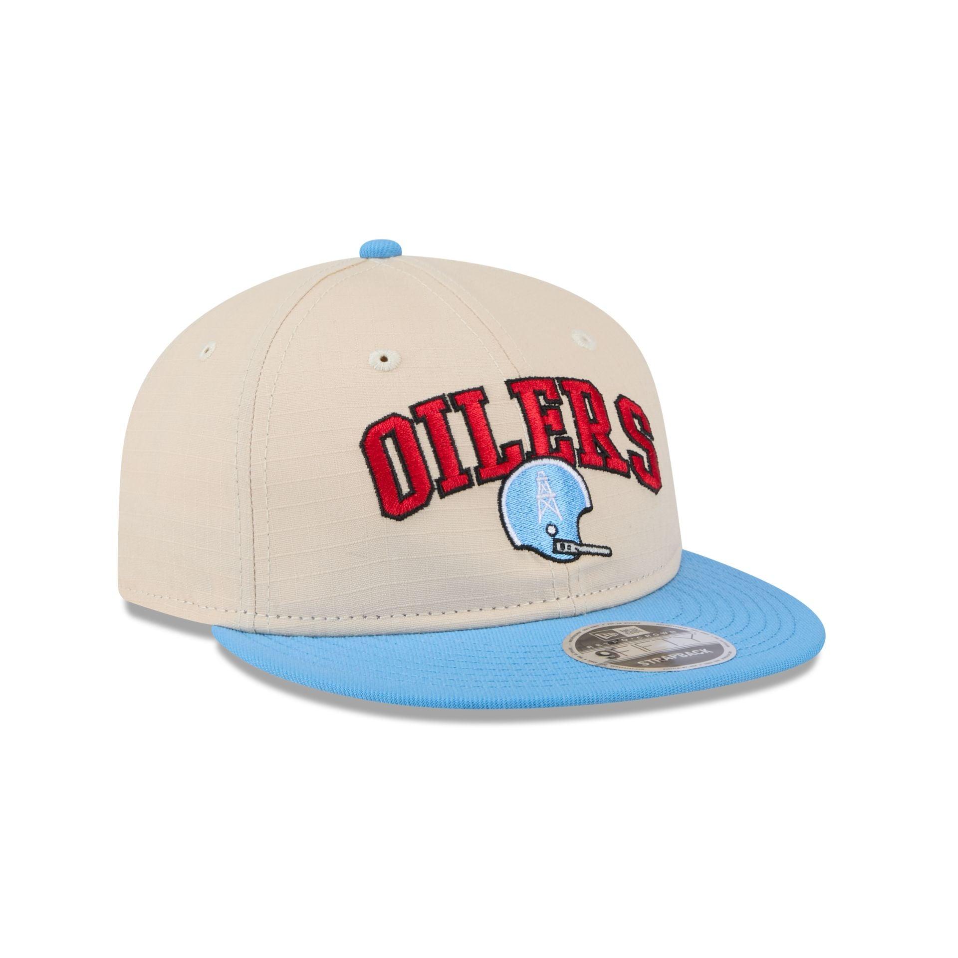 Oilers Historic Helmet Retro Crown 9FIFTY Snapback Hat Male Product Image
