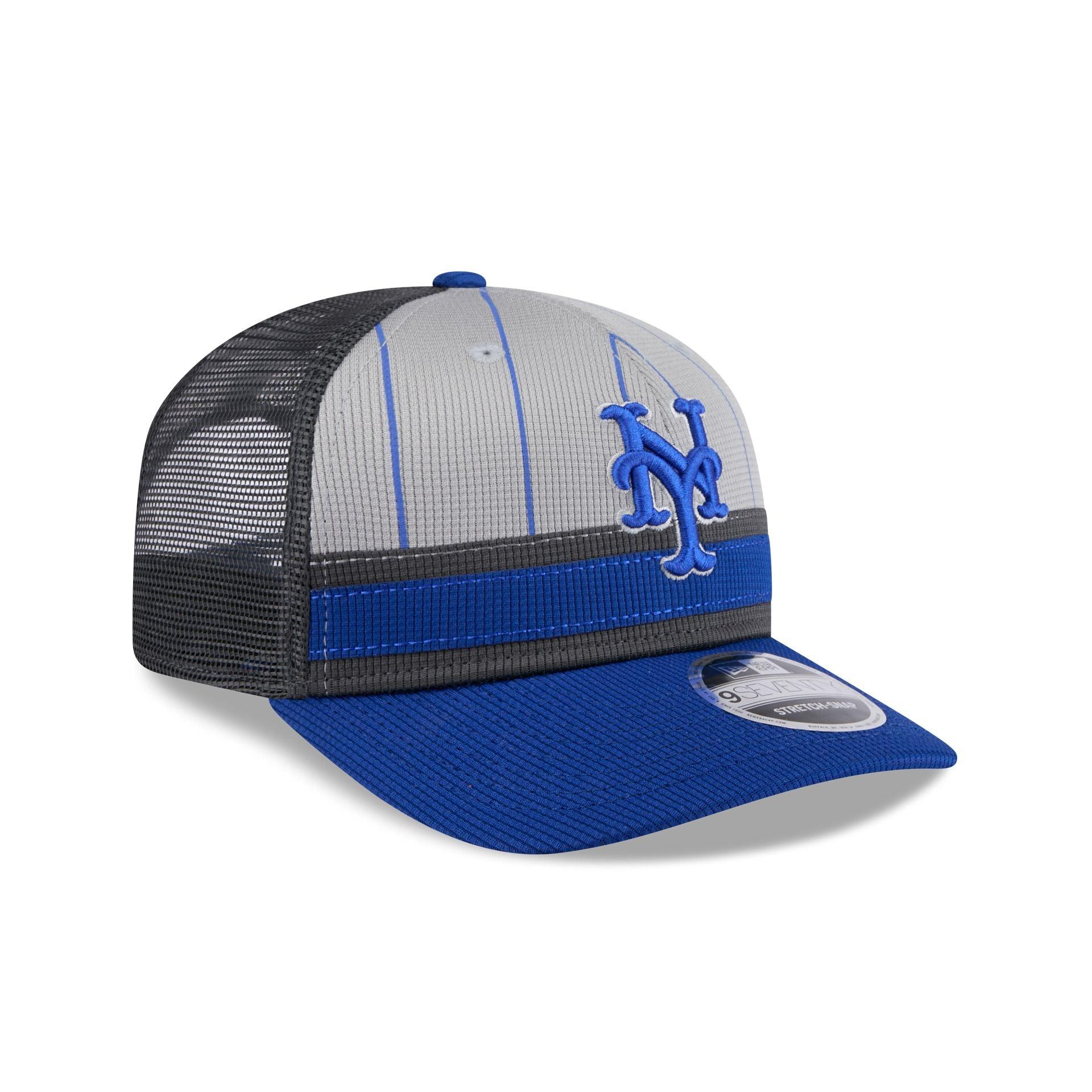 New York Mets 2025 Batting Practice Gray 9SEVENTY Trucker Hat Male Product Image