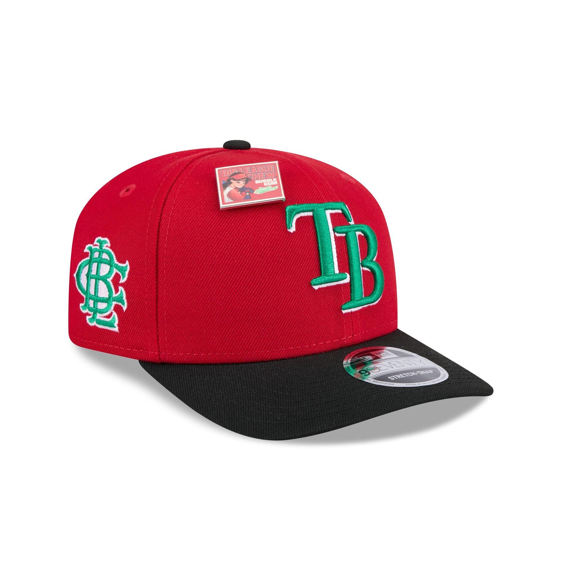 Big League Chew X Tampa Bay Rays Slammin' Strawberry 9SEVENTY Stretch-Snap Hat Male Product Image