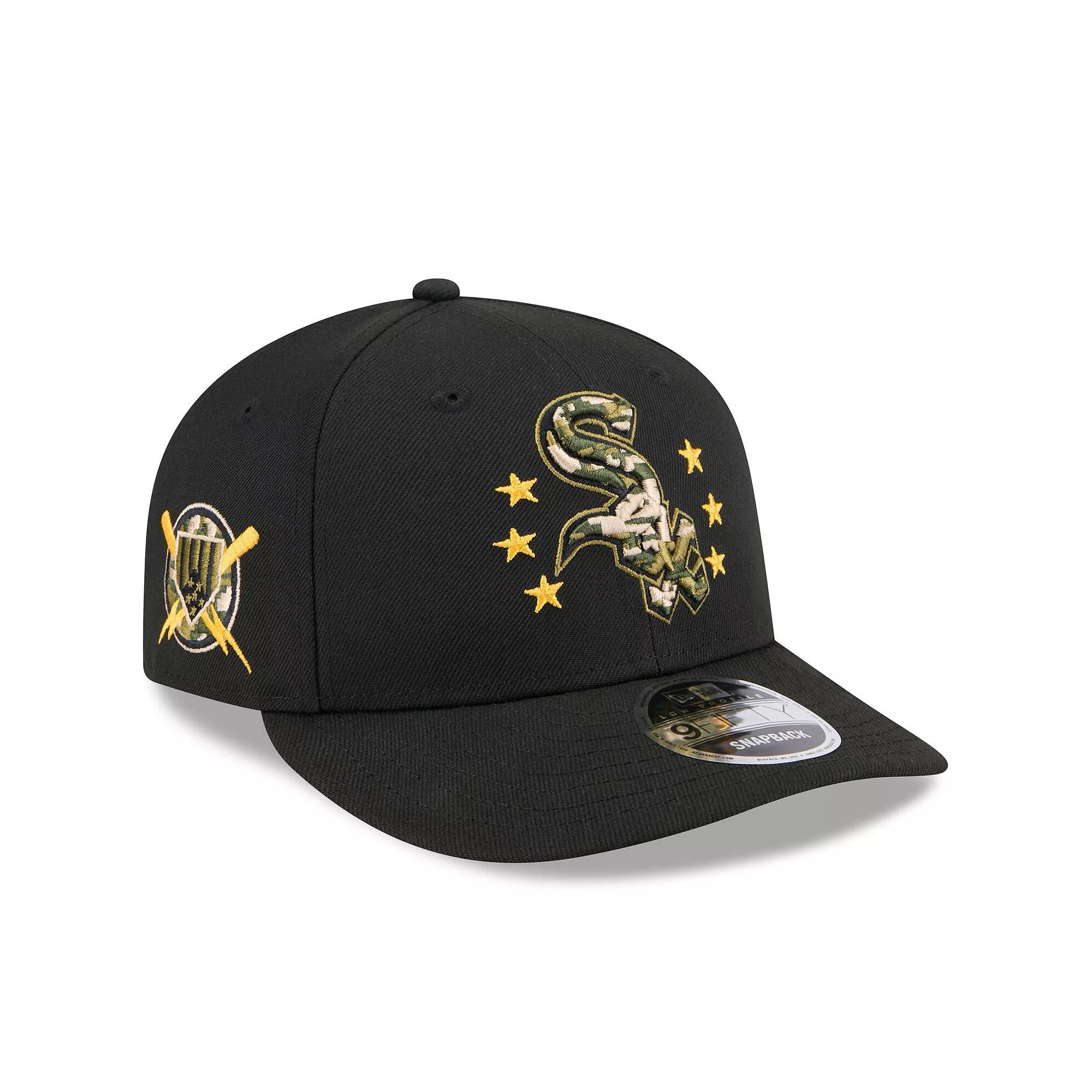 Men's New Era Black Chicago White Sox 2024 Armed Forces Day Low Profile 9FIFTY Snapback Hat Product Image
