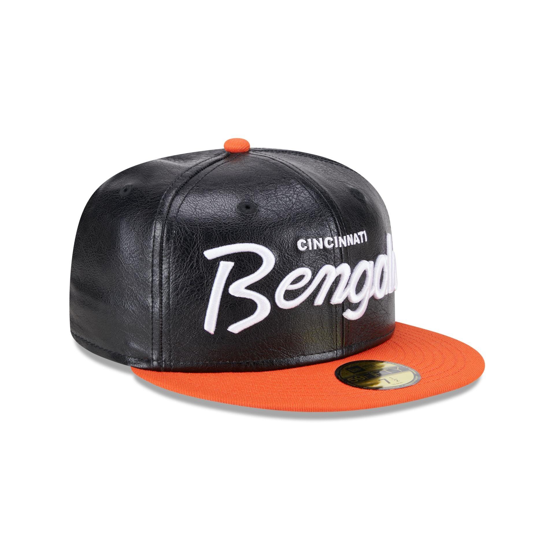 Cincinnati Bengals Faux Leather Crown 59FIFTY Fitted Hat Male Product Image