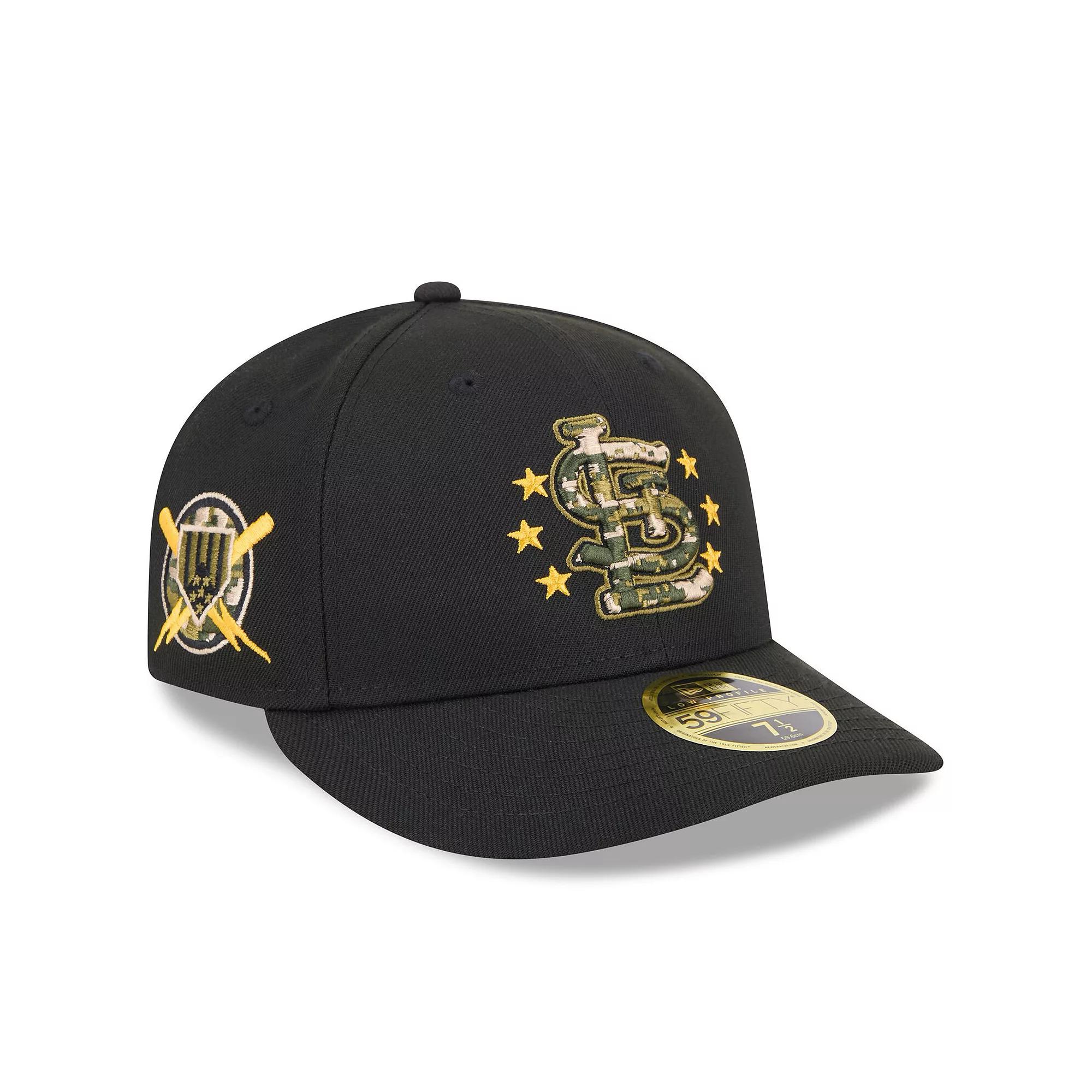 Men's New Era Black St. Louis Cardinals 2024 Armed Forces Day Low Profile 59FIFTY Fitted Hat,  Product Image