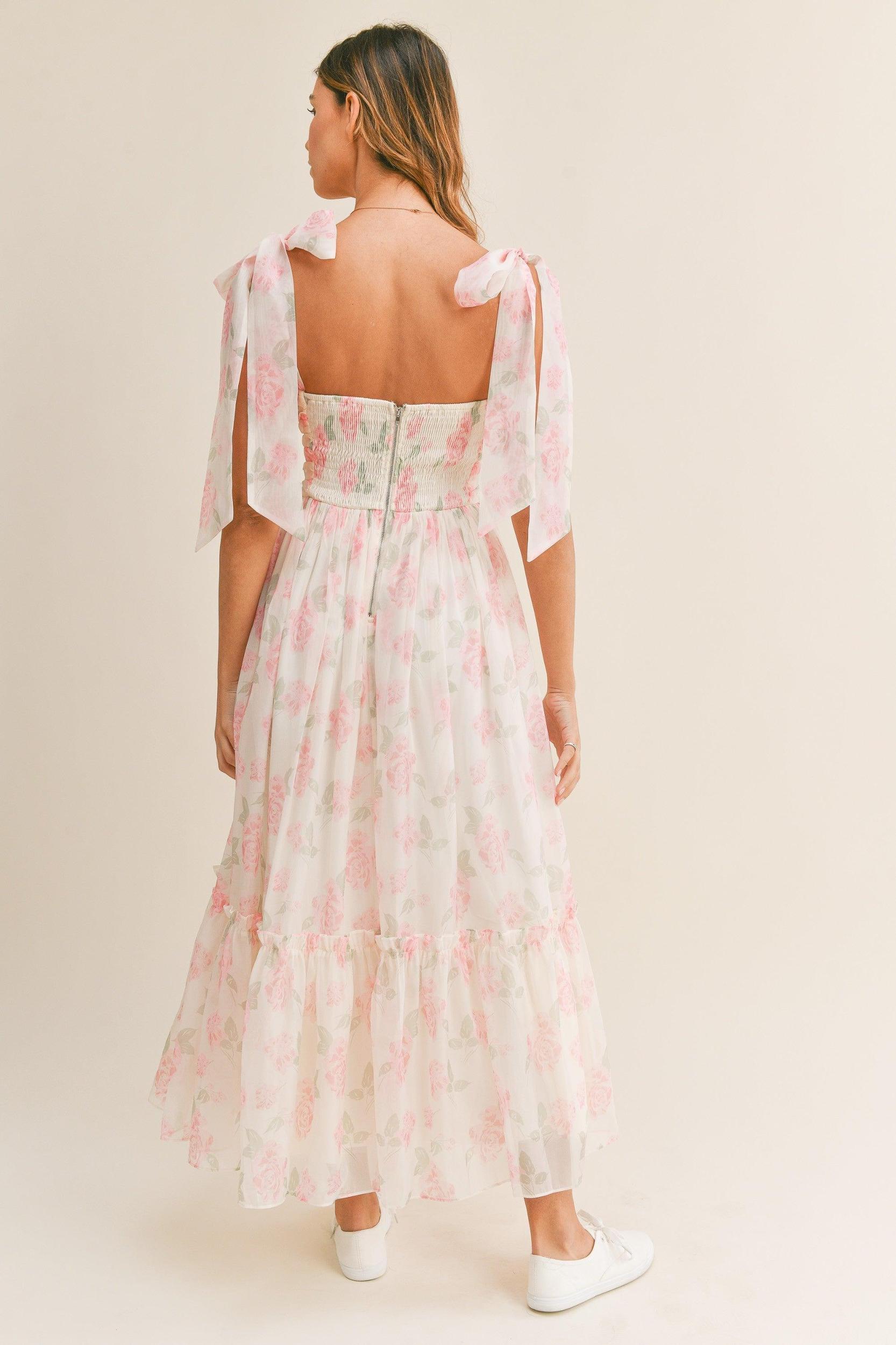 FINAL SALE Casey Floral Maxi Dress | Pink Product Image