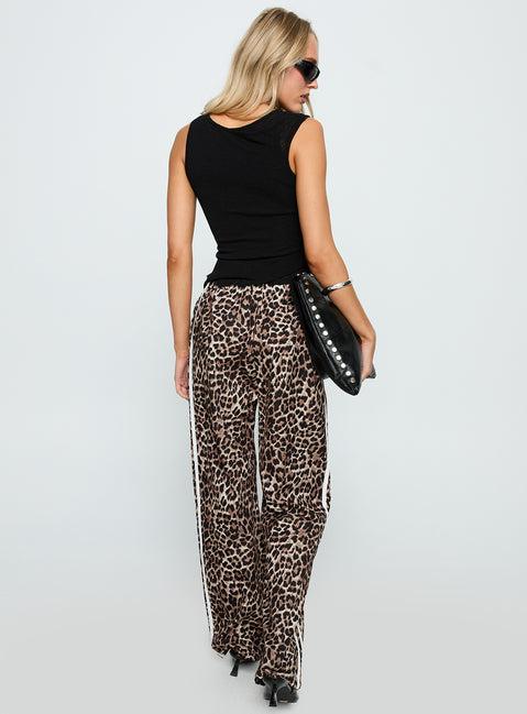 Buzzer Track Pants Leopard Product Image
