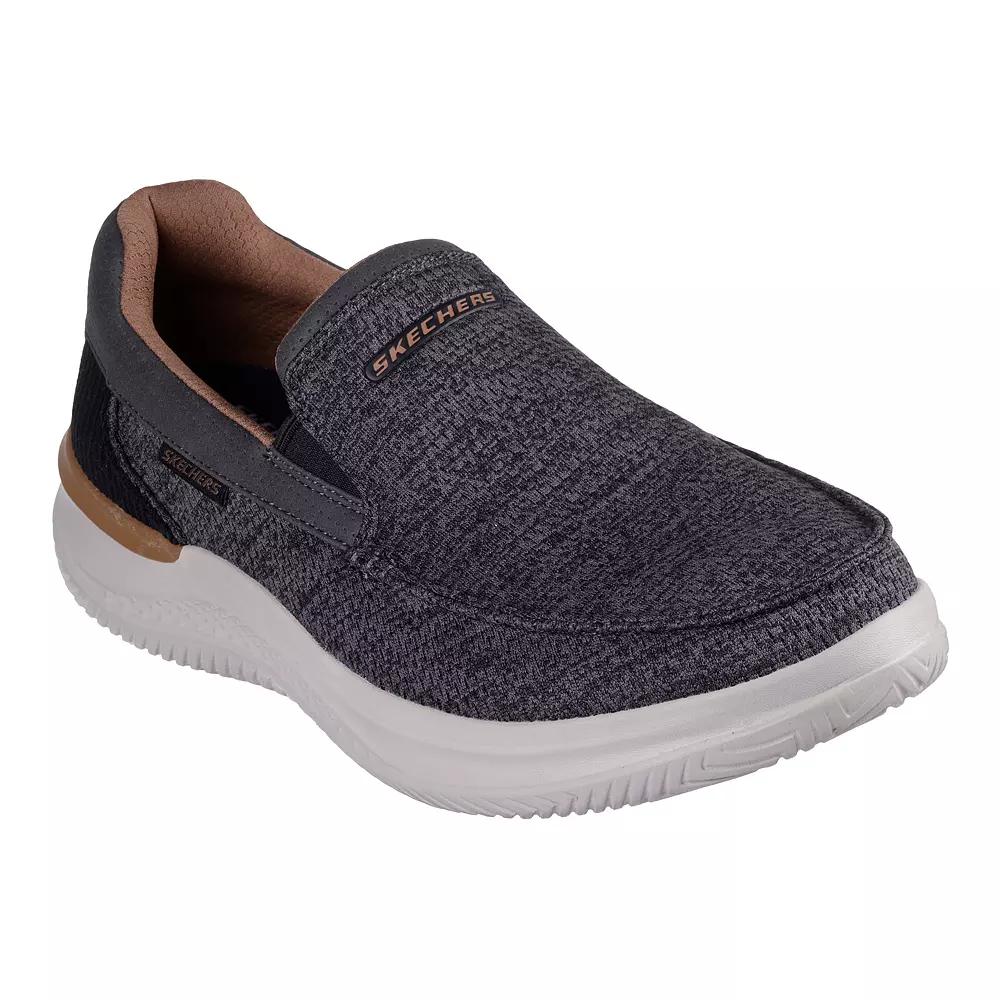 Skechers Relaxed Fit® Hasting Marco Men's Shoes, Size: 7, Gray Black Product Image