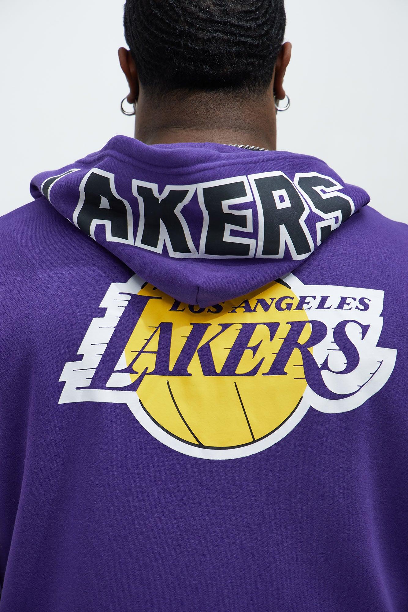 Lakers Above The Rim Zip Up Hoodie - Purple Male Product Image