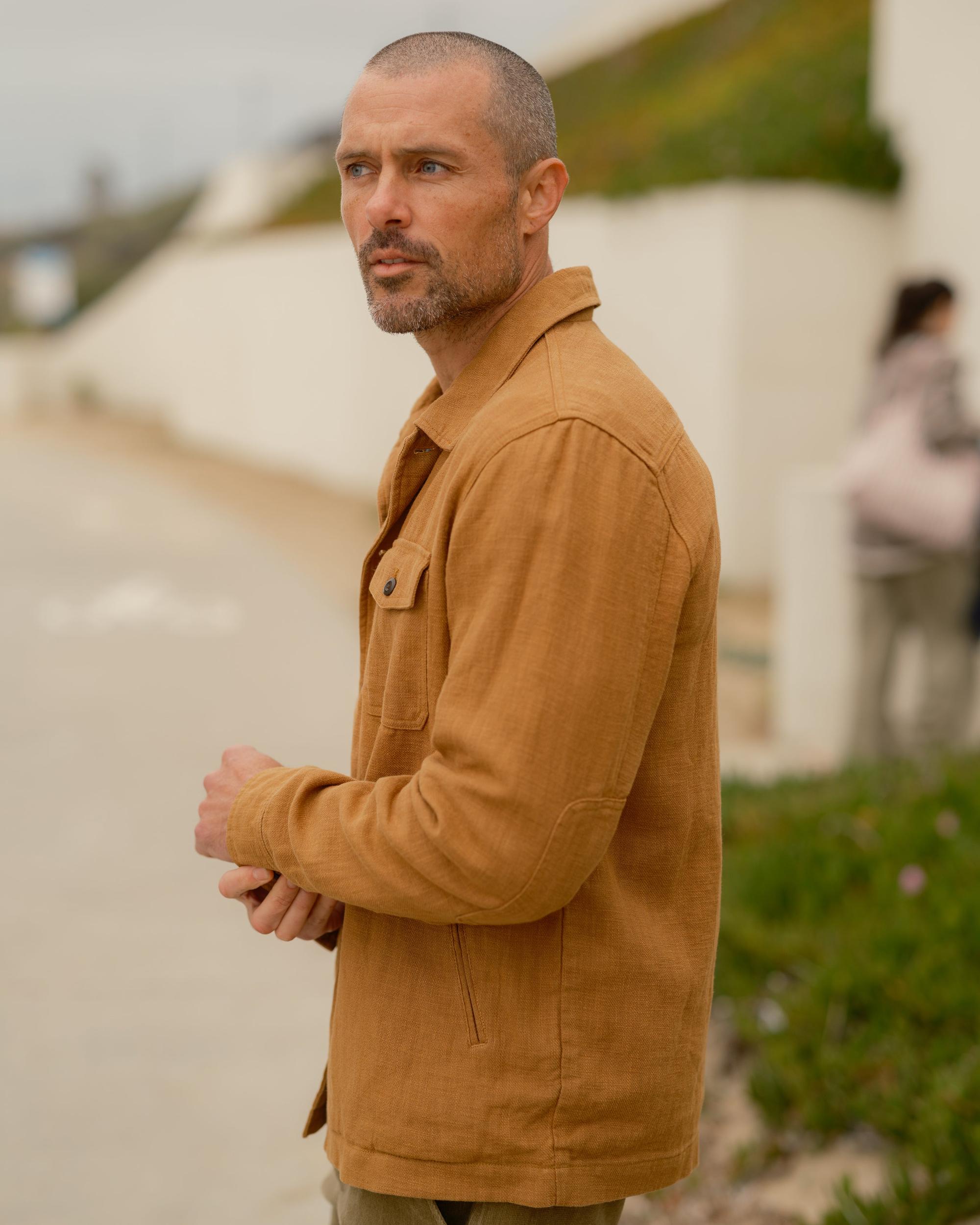 Ramie Chore Jacket - Tobacco Product Image