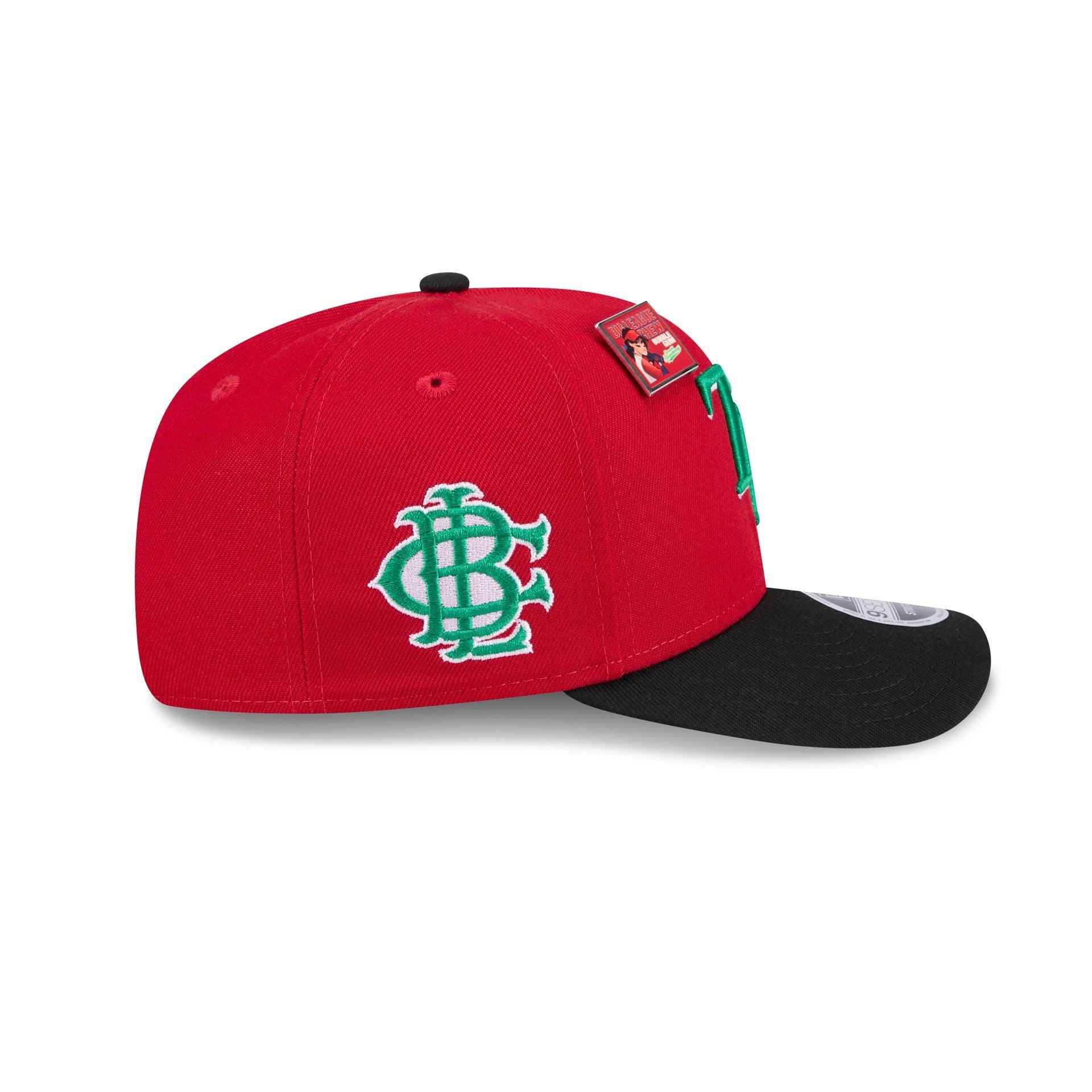 Big League Chew X Tampa Bay Rays Slammin' Strawberry 9SEVENTY Stretch-Snap Hat Male Product Image