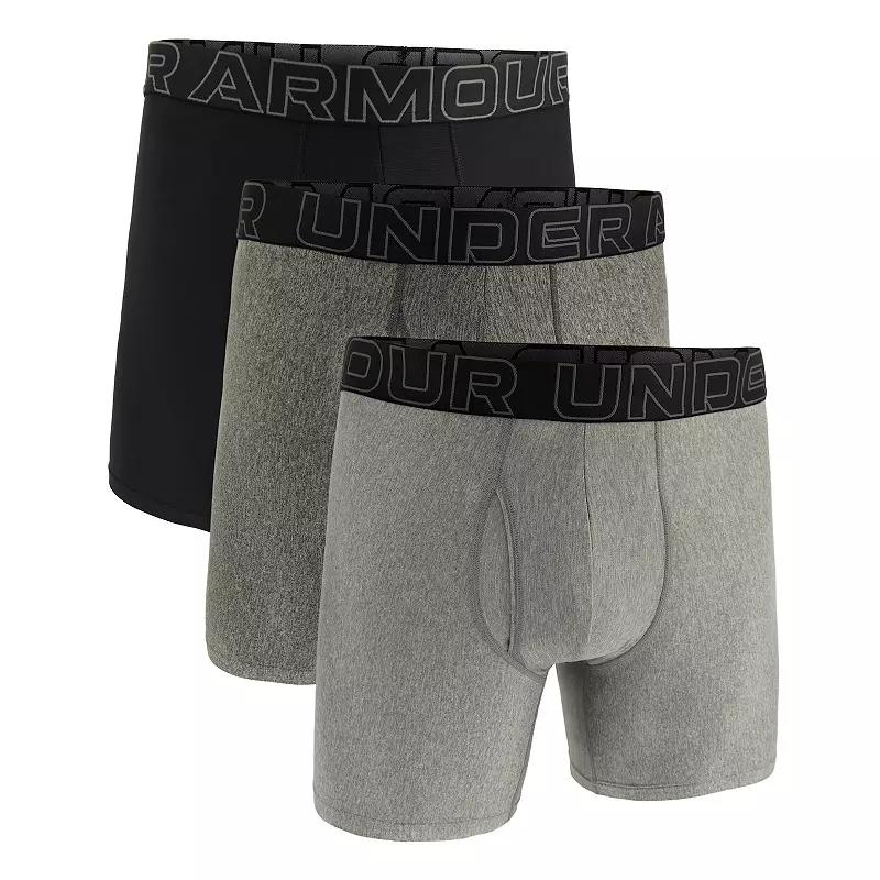 Men's Under Armour 3-pack Performance Tech 6-in. Boxer Briefs,  Product Image