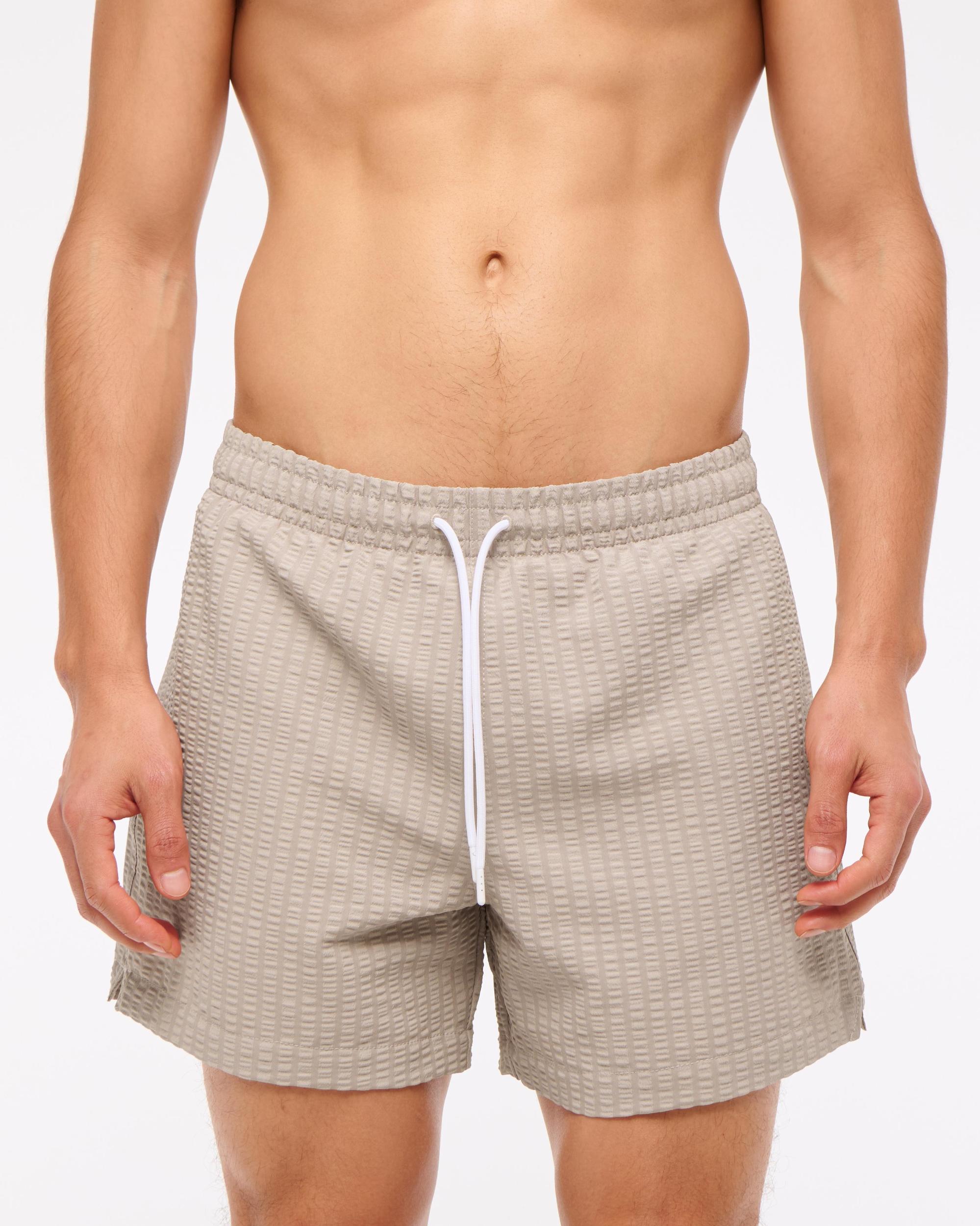 Pull-On Micro-Seersucker Swim Trunk Product Image