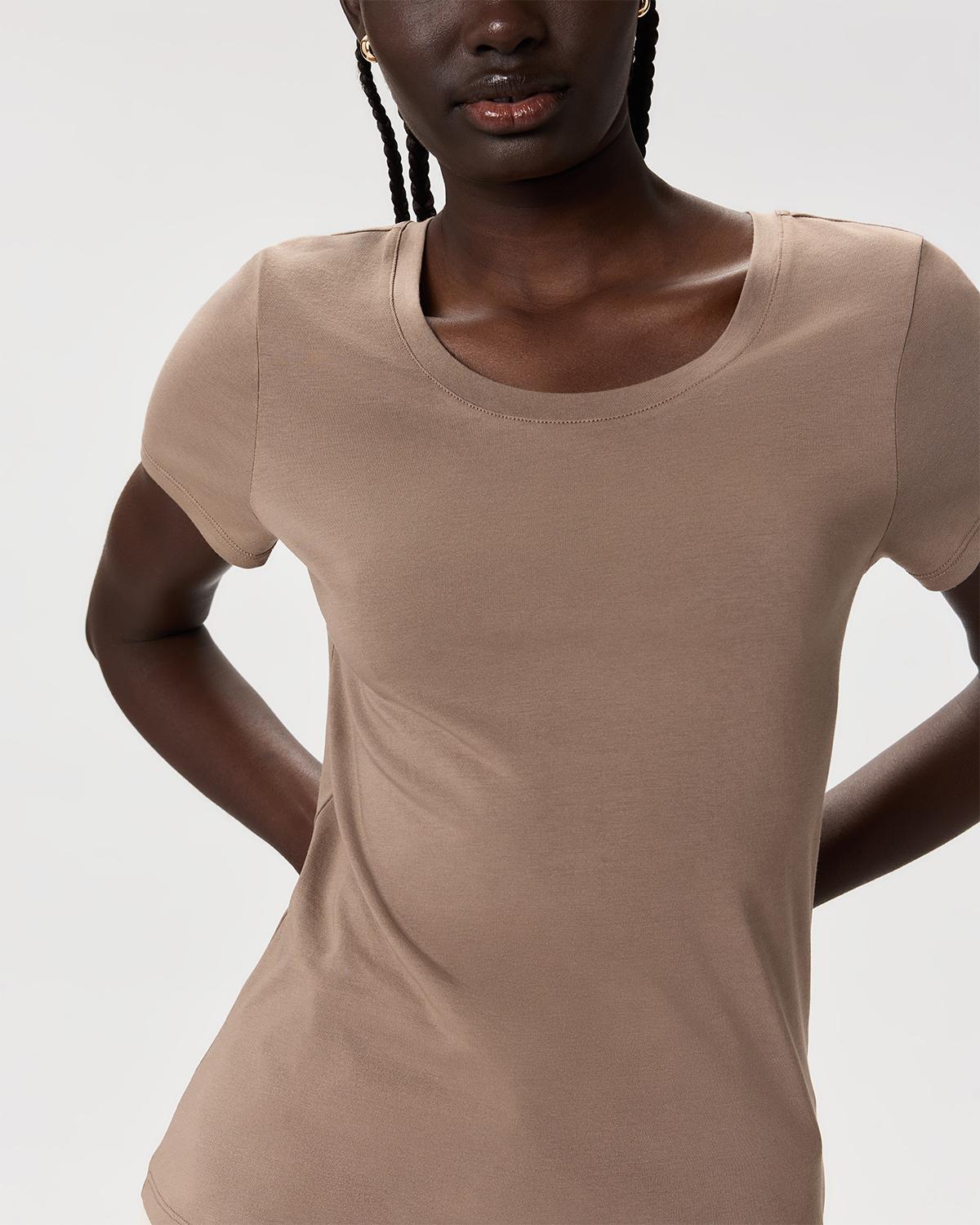 Quince | Women's Cotton Modal Scoop Neck T-Shirt Cotton/Modal Product Image