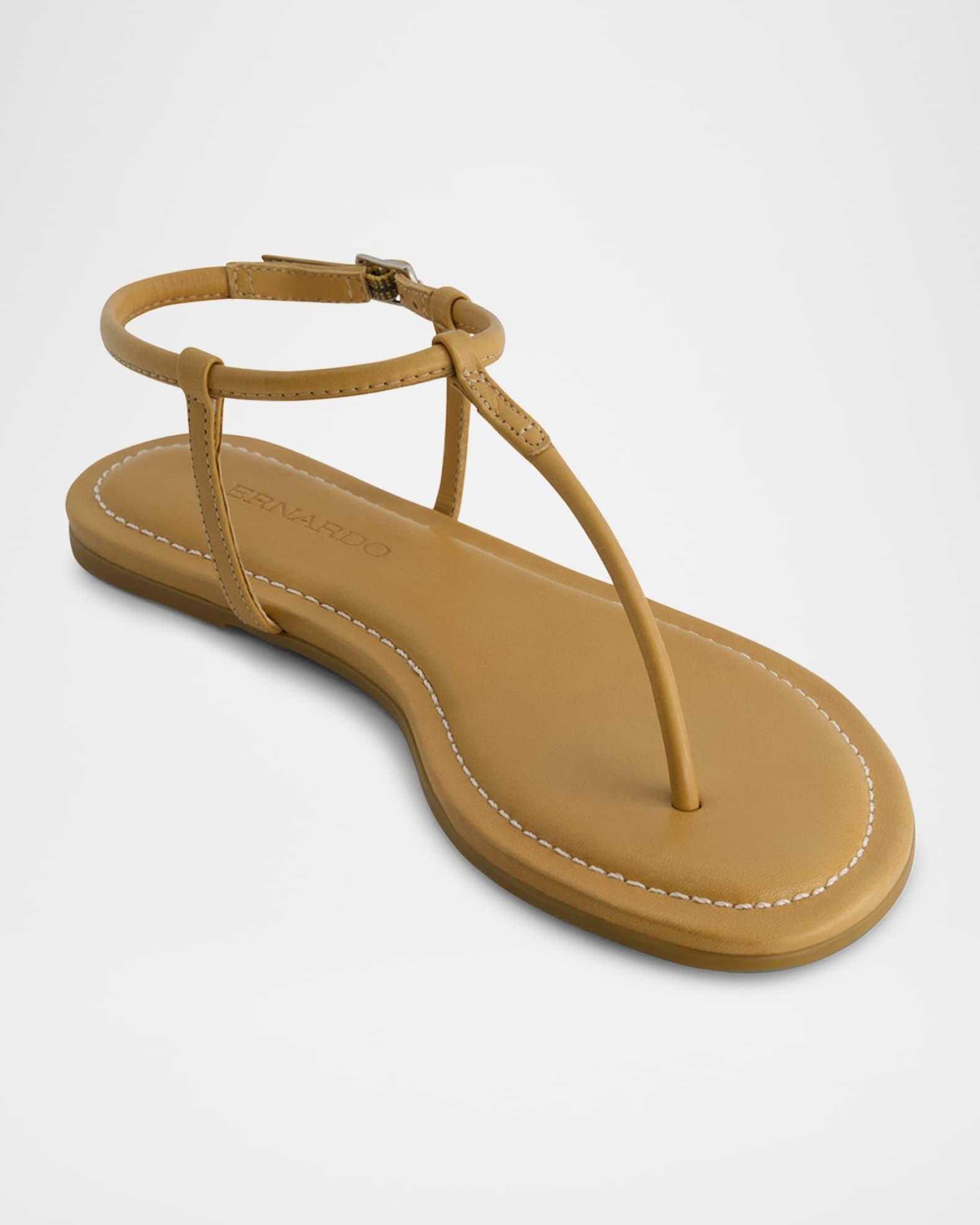 Hercu Leather Ankle-Strap Flat Sandals Product Image