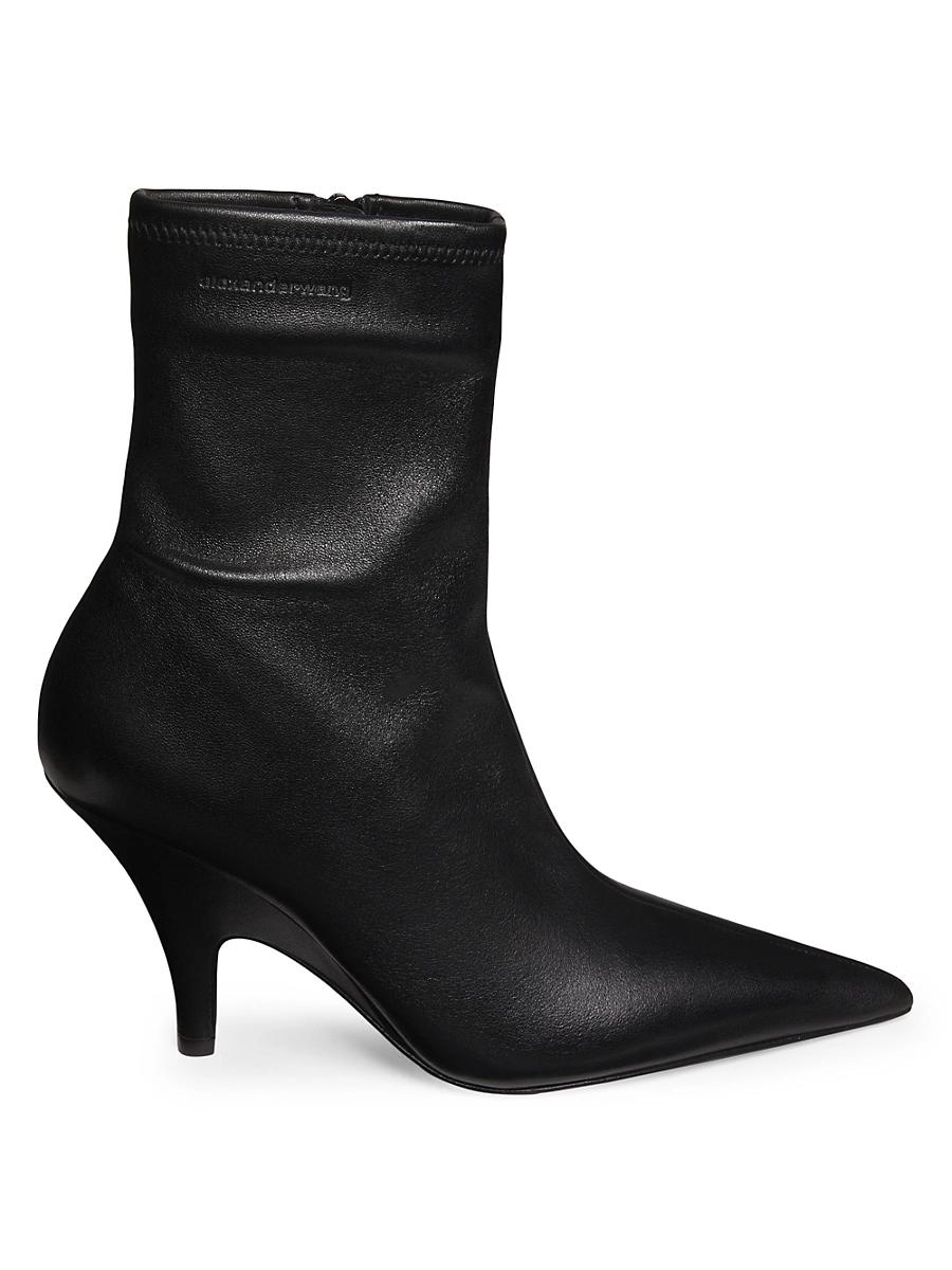 Womens Diablo Leather Ankle Boots Product Image