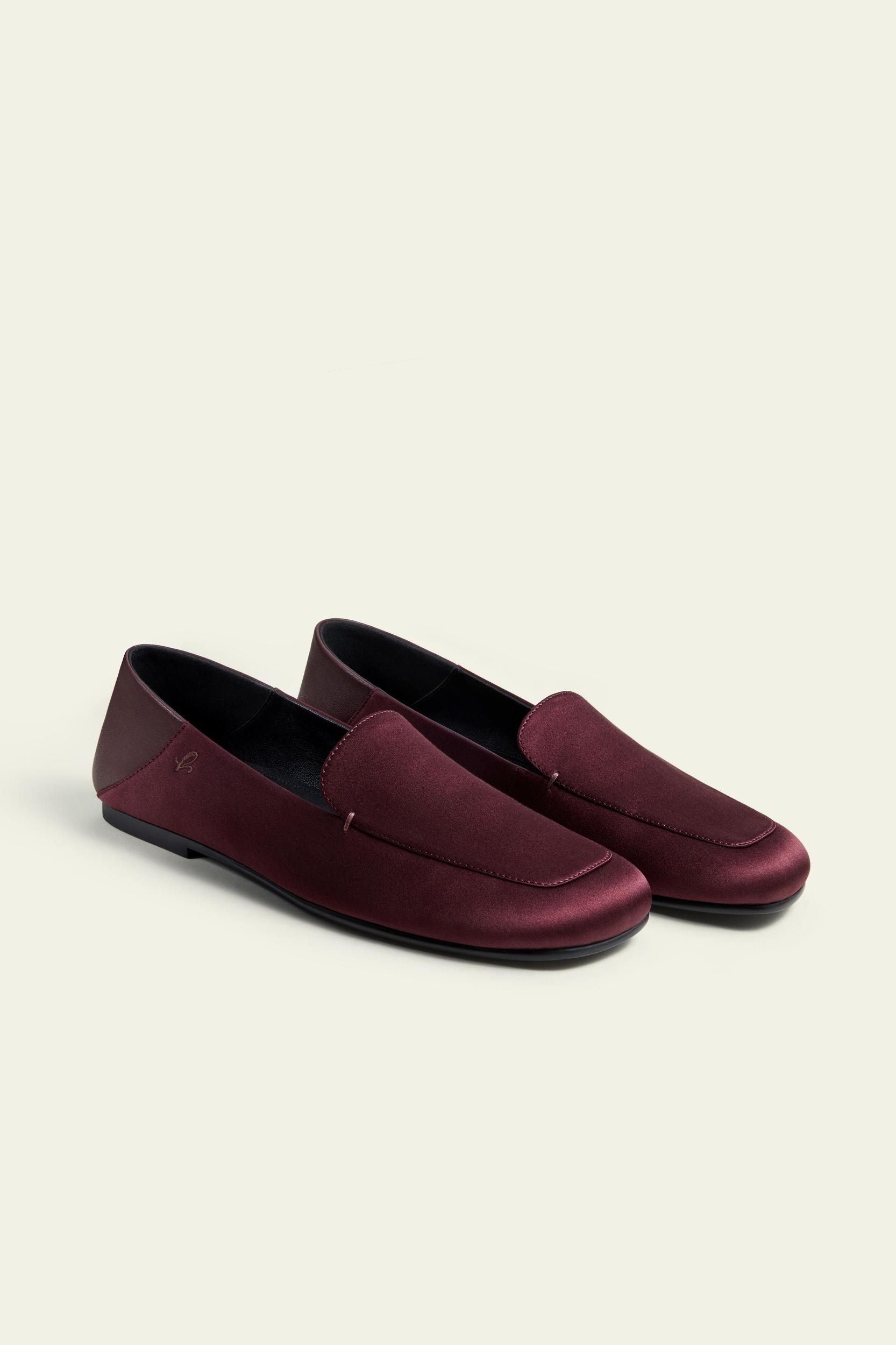 Serena Silk Leather Loafers Product Image