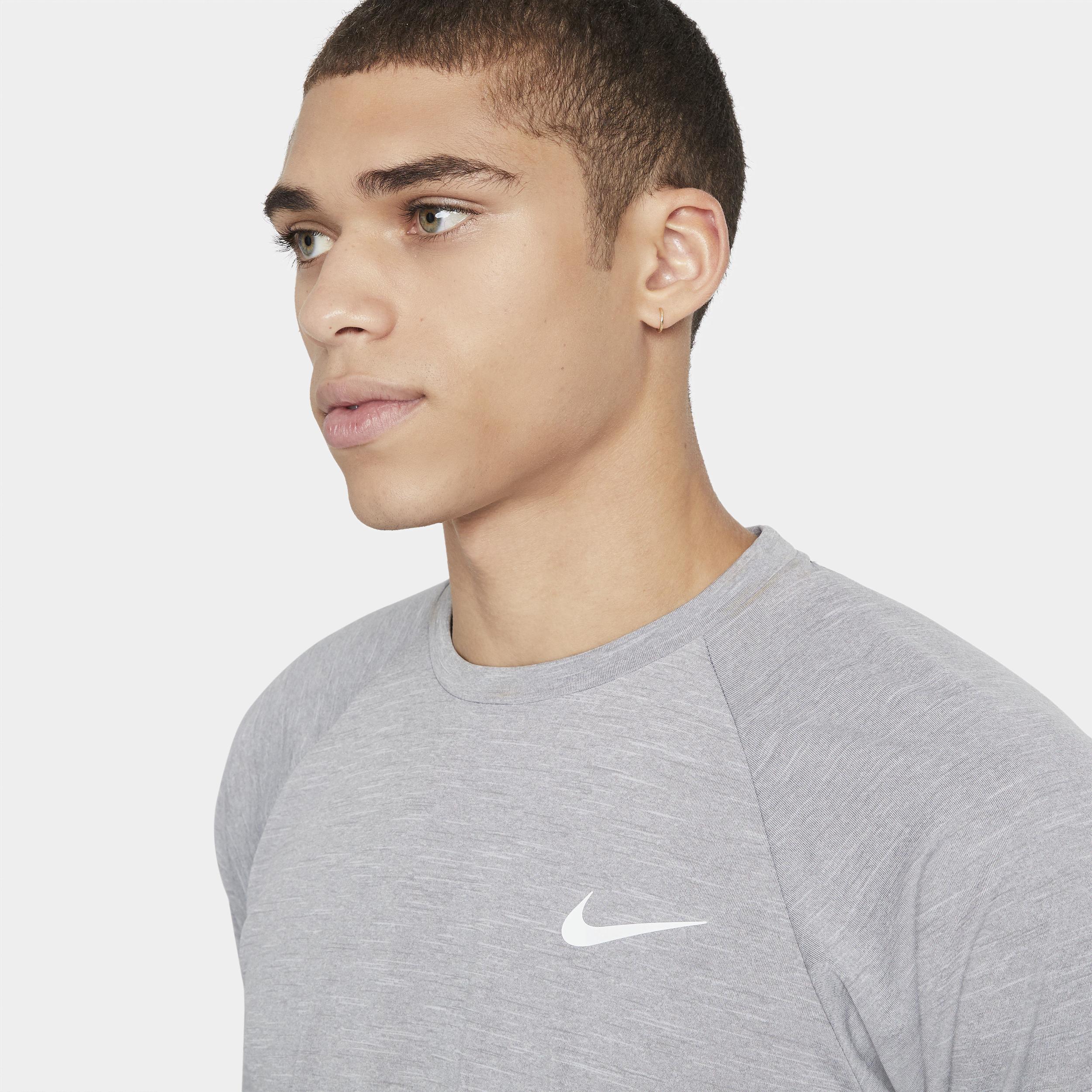 Nike Men's Heathered Long-Sleeve Hydroguard Swim Shirt Product Image