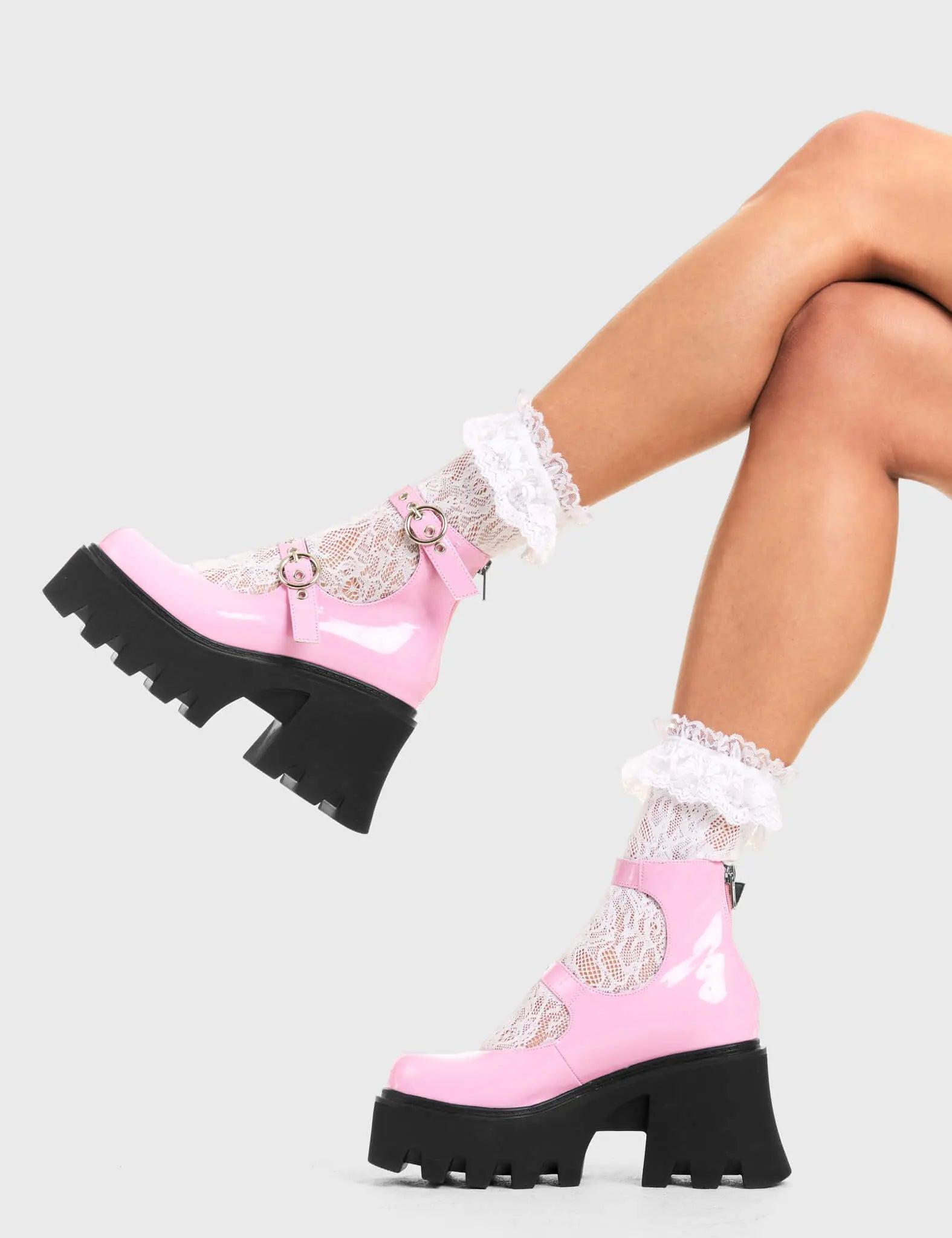 Slow Jamz Chunky Platform Ankle Boots Product Image