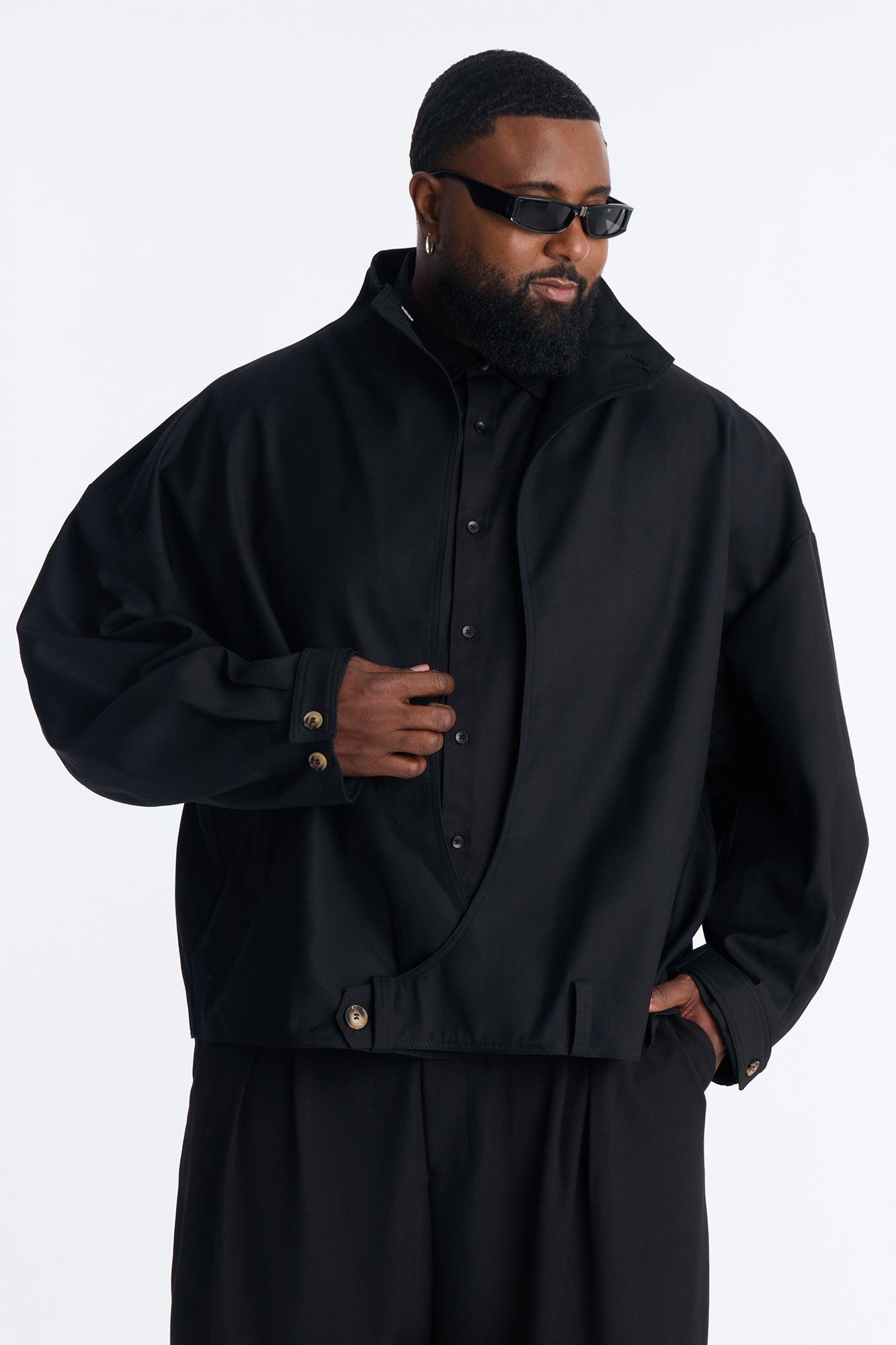 Relaxed Luxe Flow Blazer - Black Product Image