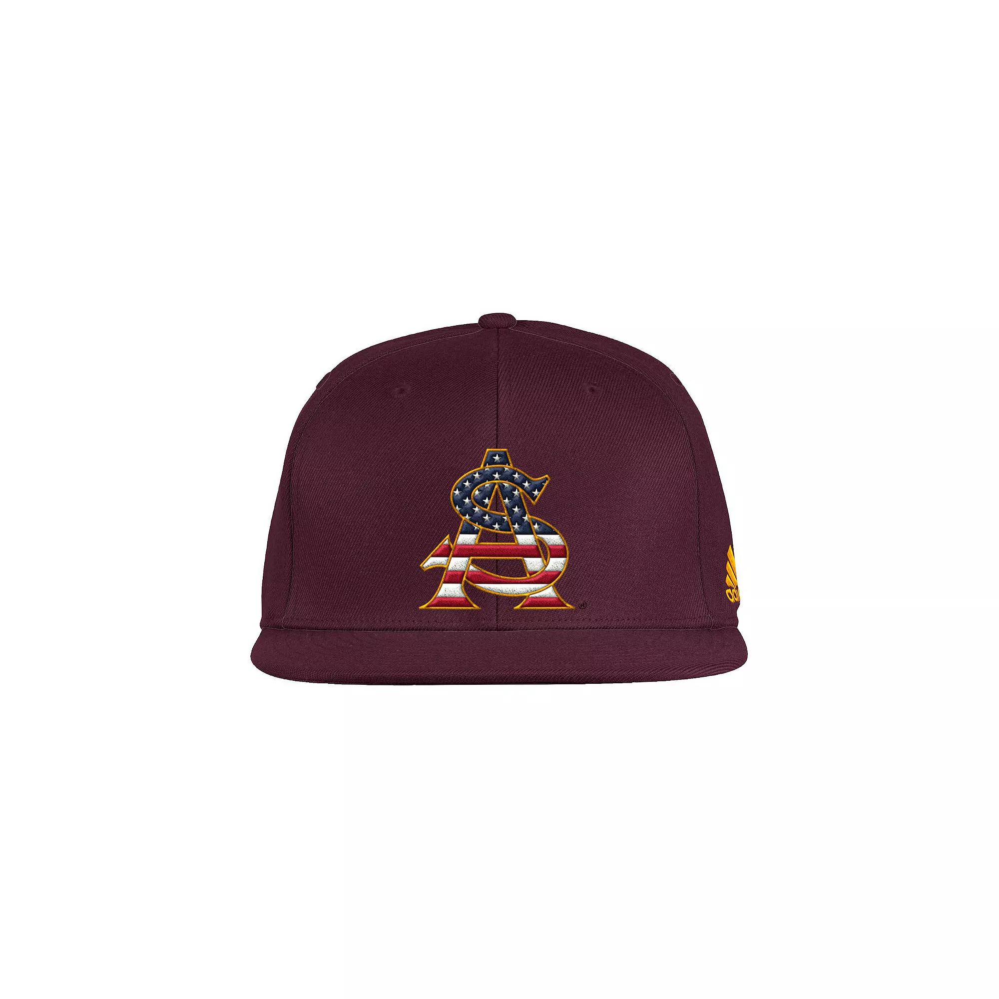 Men's adidas Maroon Arizona State Sun Devils Patriotic On-Field Baseball Fitted Hat,  Product Image