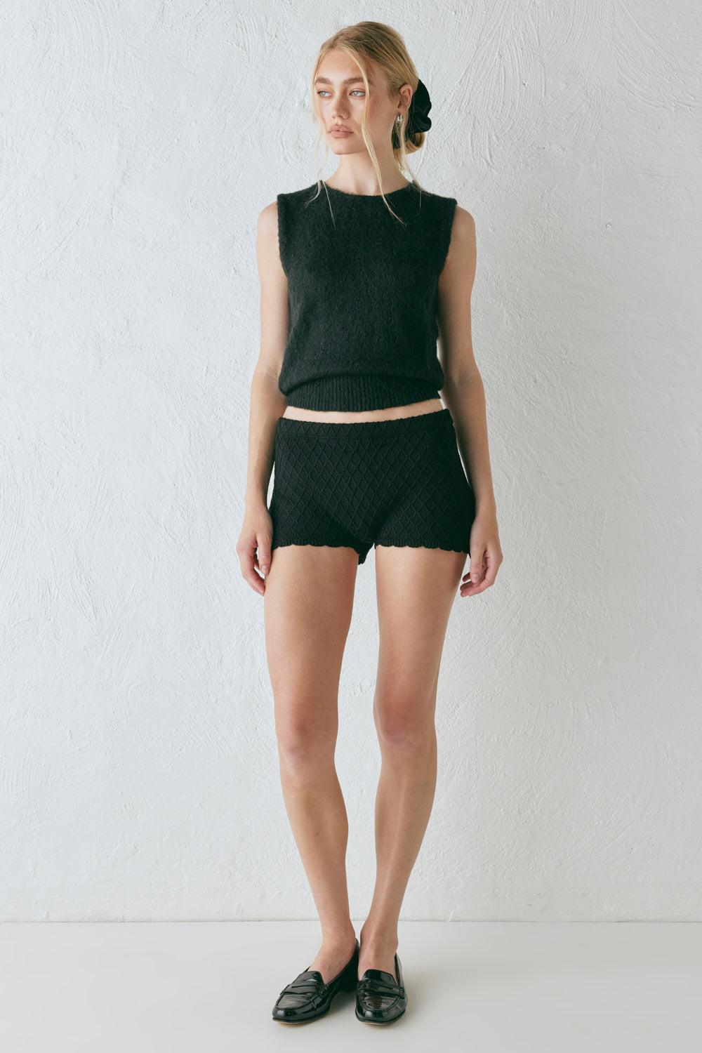 Edie Knit Top Black Product Image