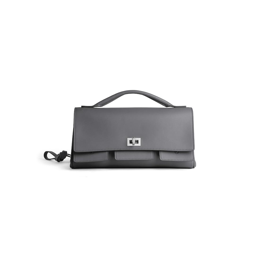 Women's Bel Air Clutch On Strap Small in Grey Product Image