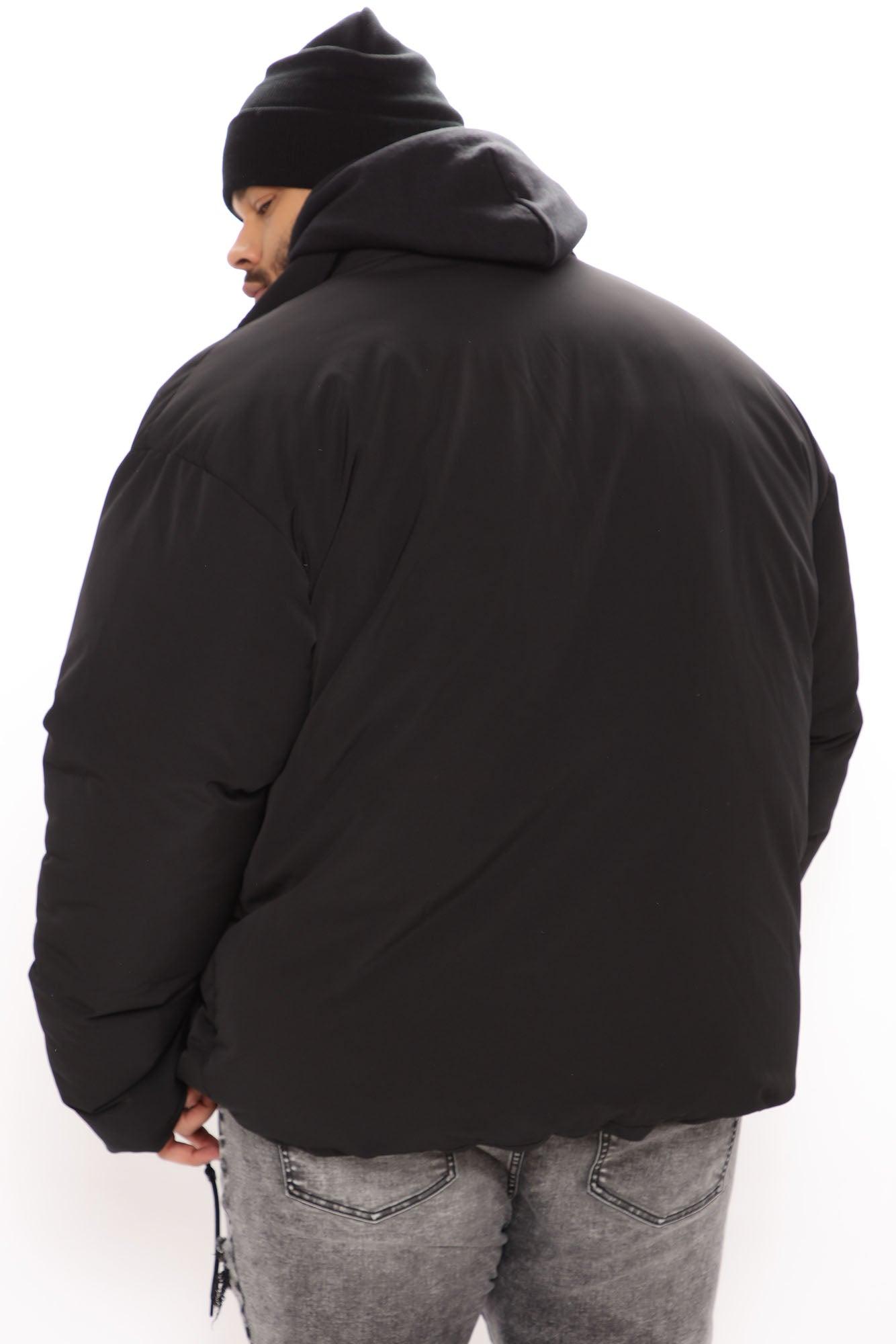 Titan Cargo Pocket Puffer Jacket - Black Product Image