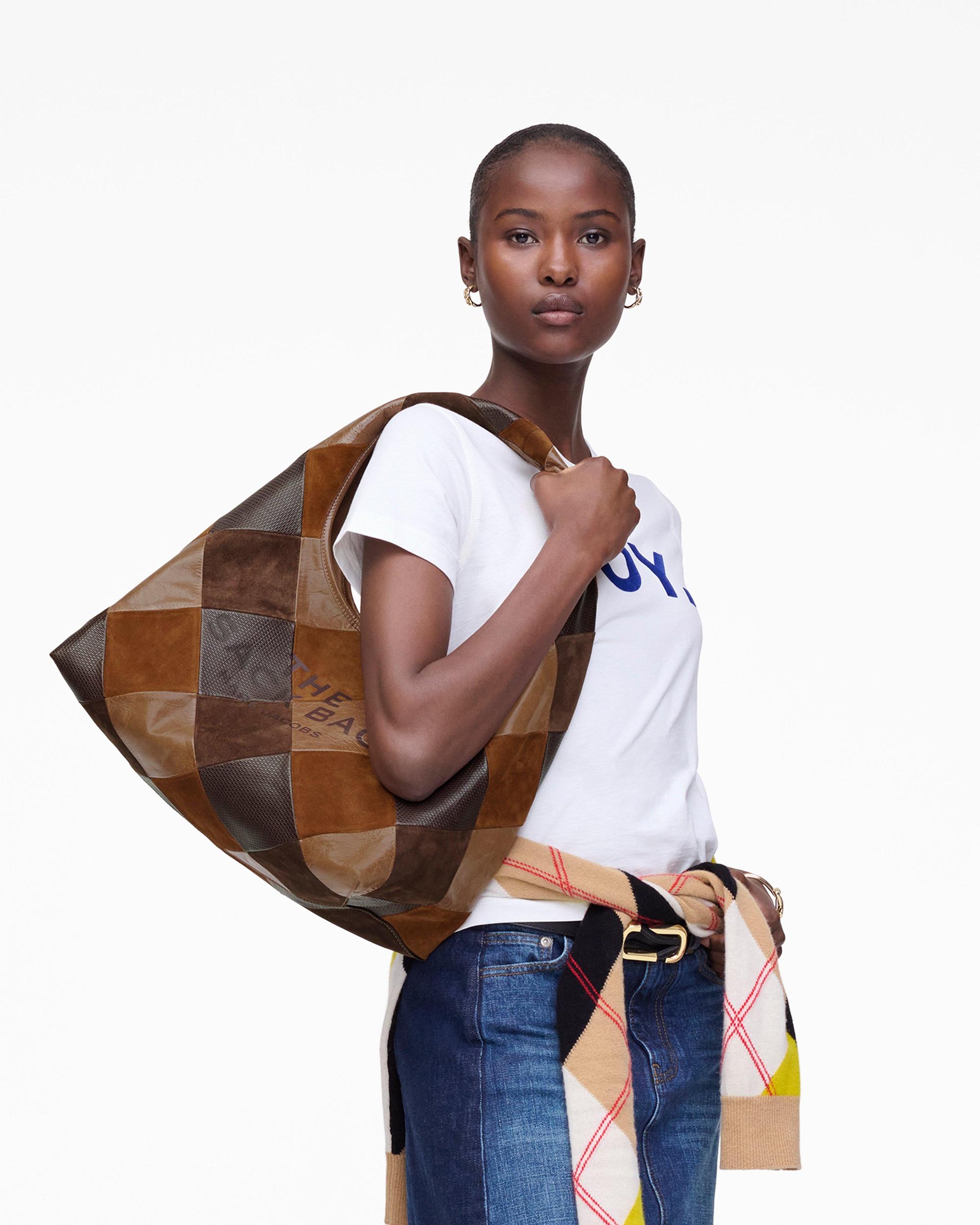 The Suede Patchwork Sack Bag Product Image