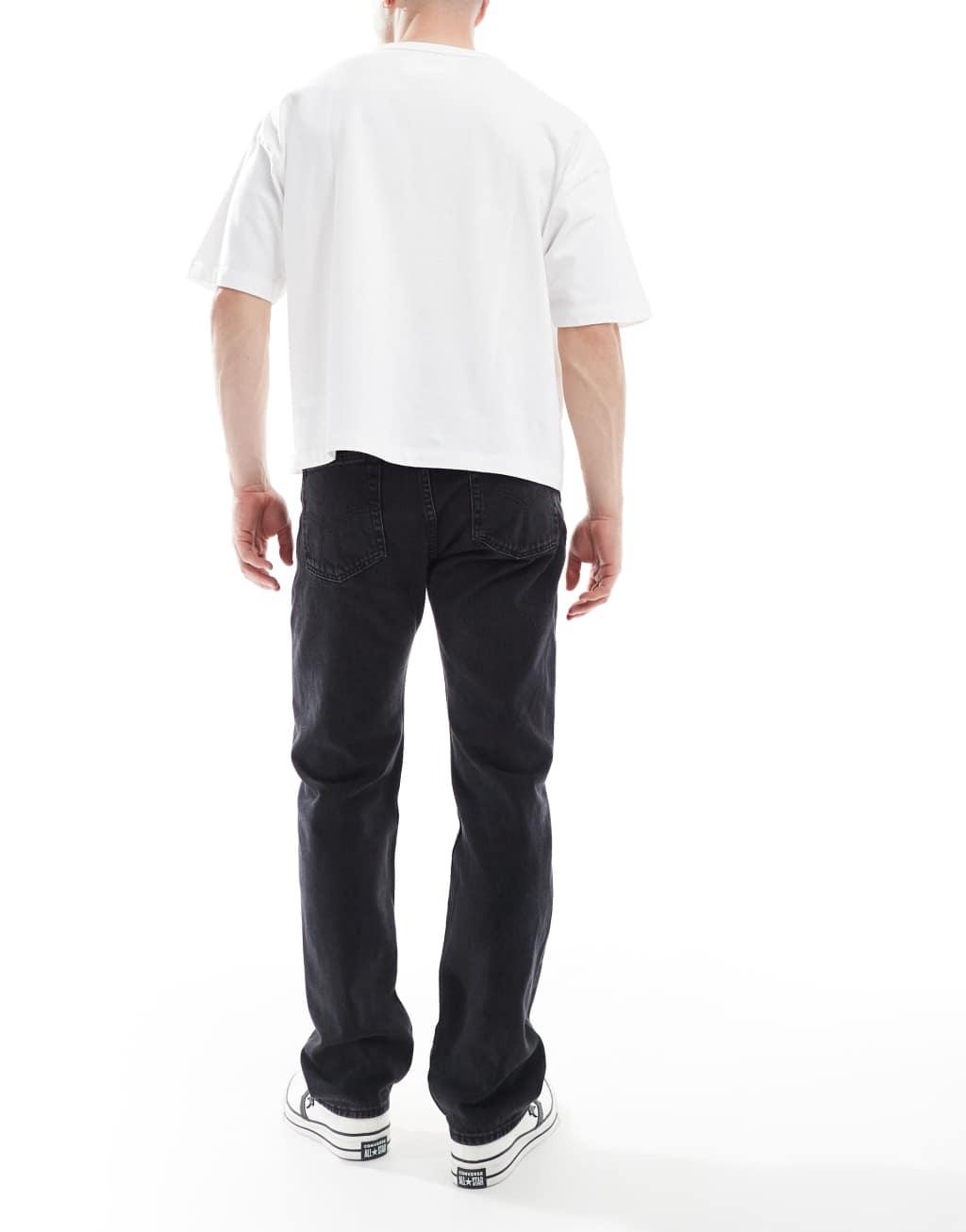 Levi's 501 '93 relaxed straight fit jeans in black Product Image