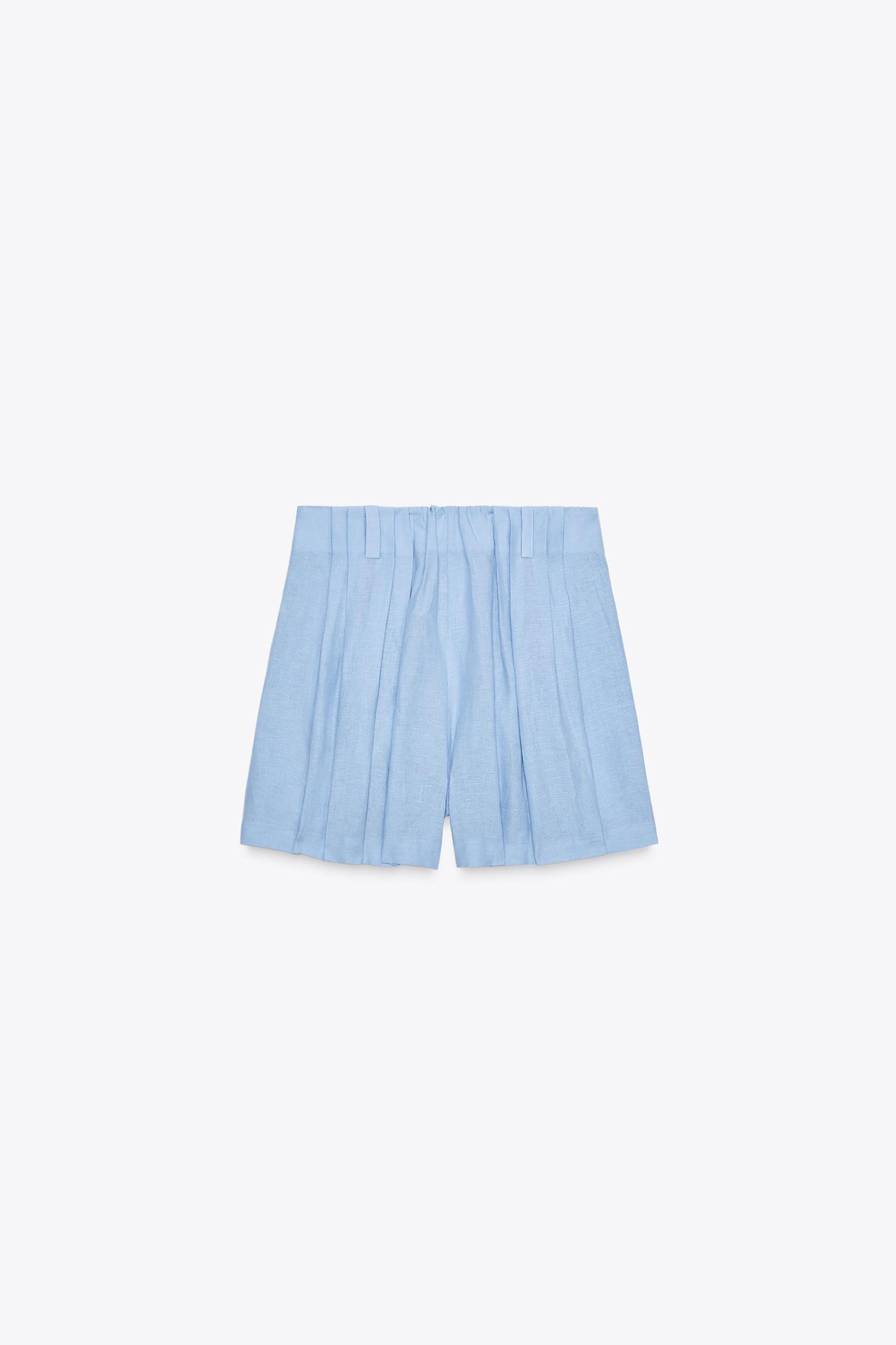 100% LINEN SHORTS ZW COLLECTION Product Image