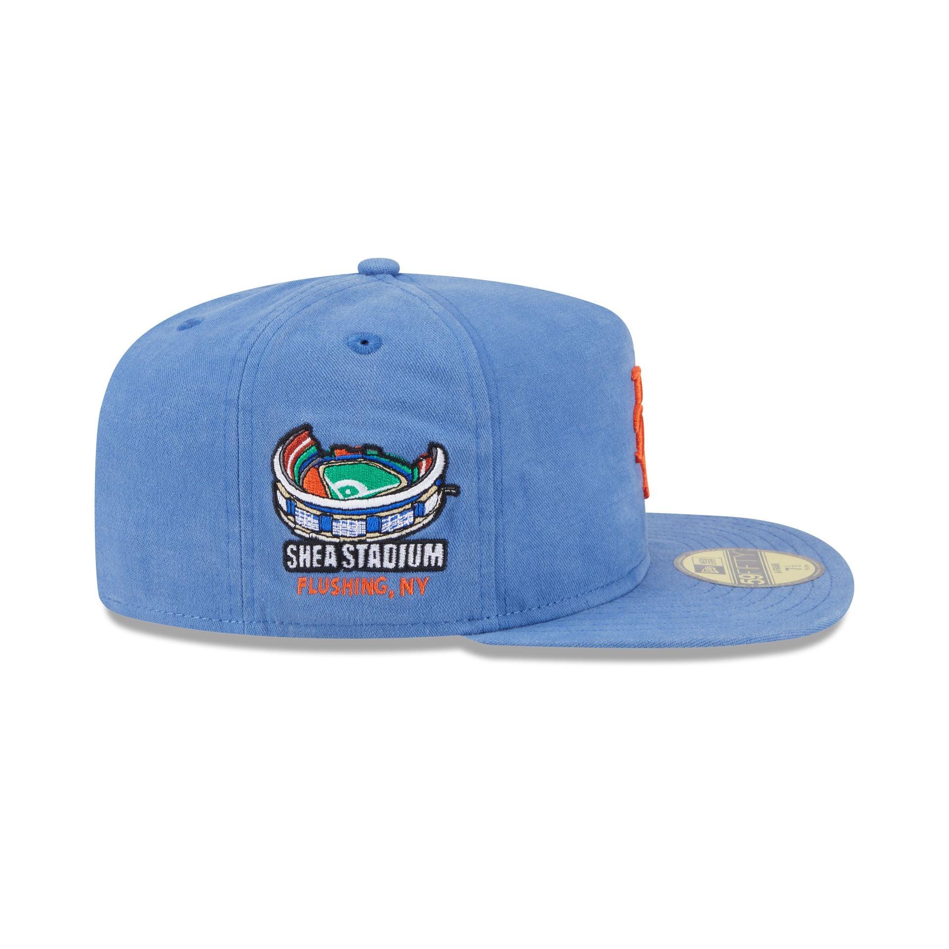 New York Mets Championship Side Flag 59FIFTY A-Frame Fitted Hat Male Product Image