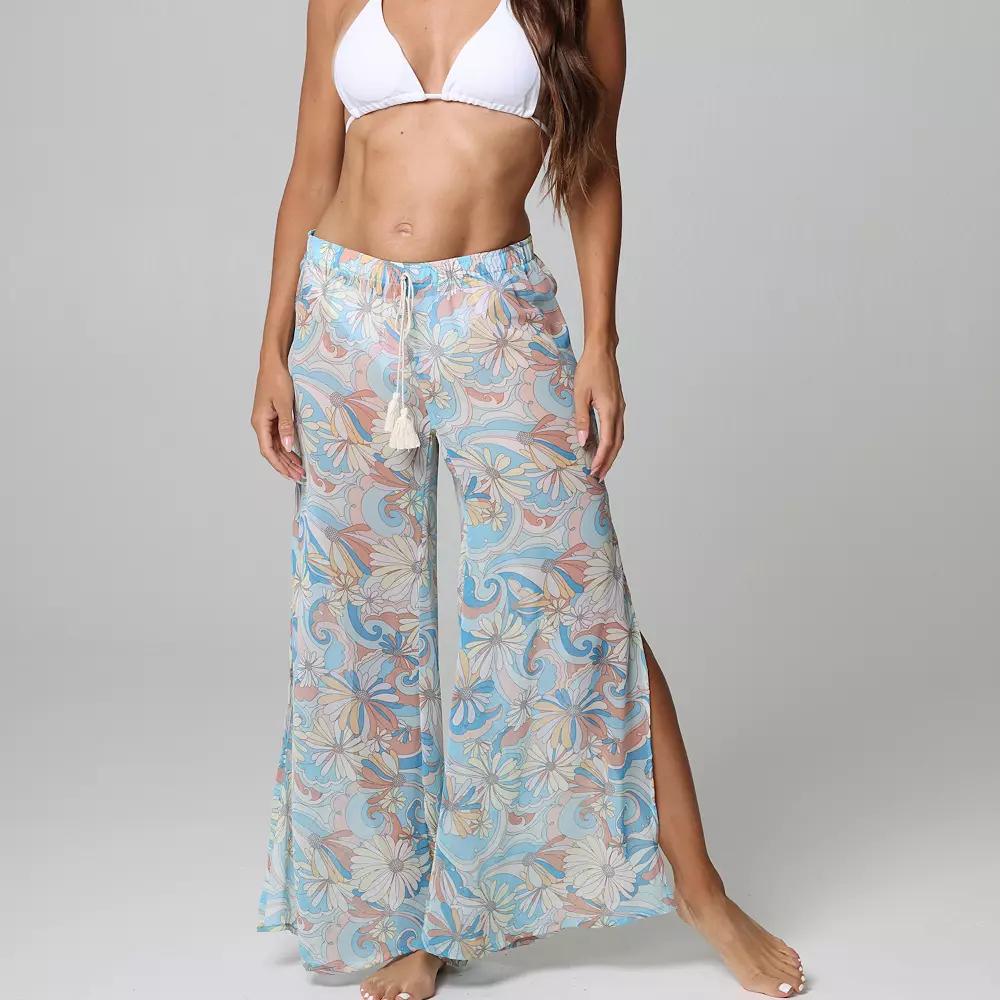 Women's J. Valdi Fly Away Swim Cover-Up Pants,  Product Image
