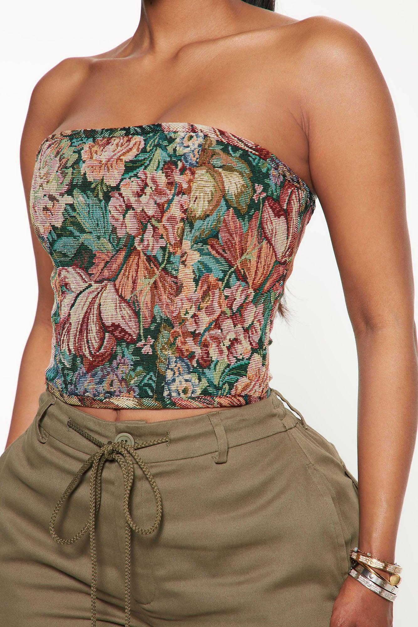 One Of A Kind Corset Top - Multi Color Product Image