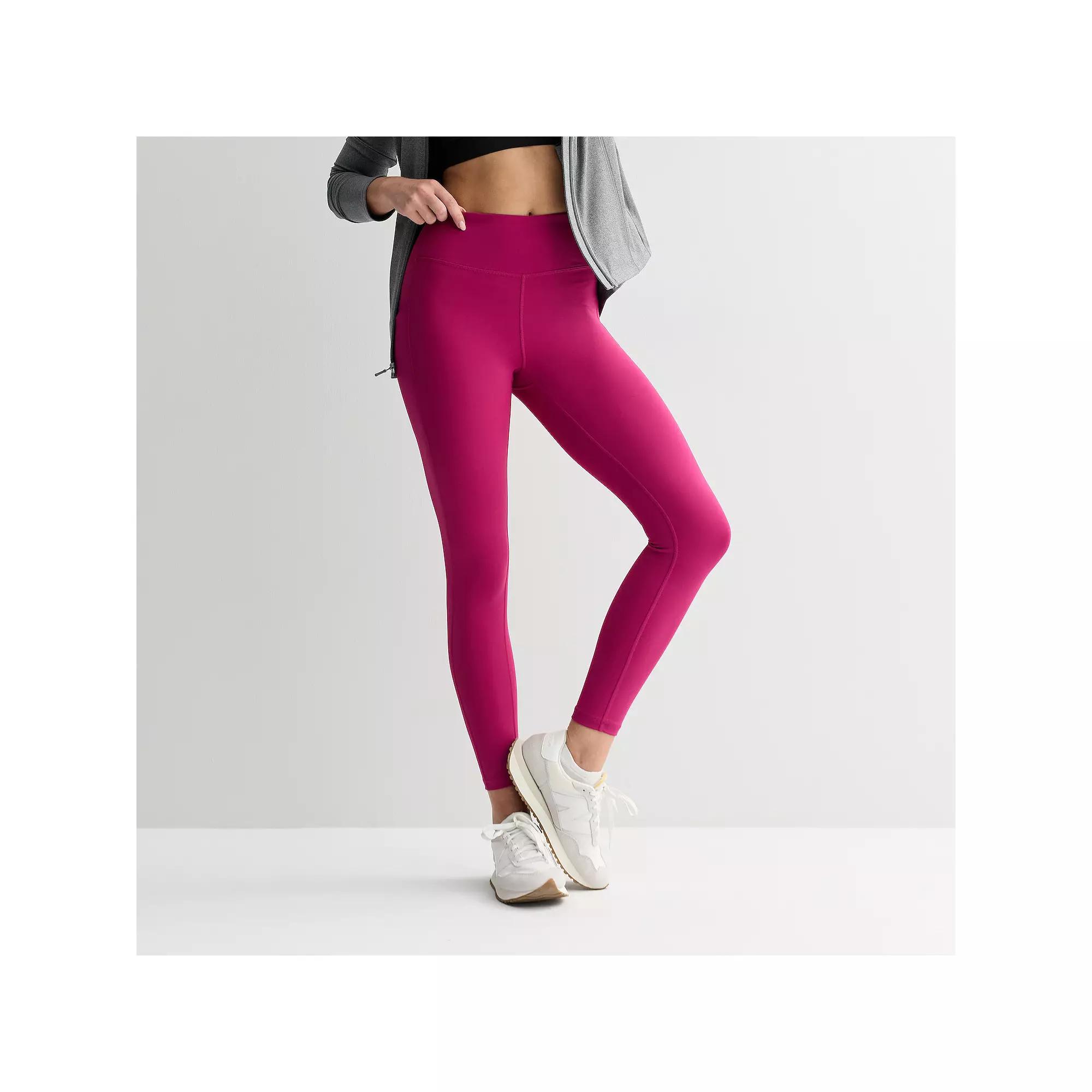 Women's Tek Gear® Ultrastretch High-Waisted Side Pocket 7/8 Leggings,  Product Image