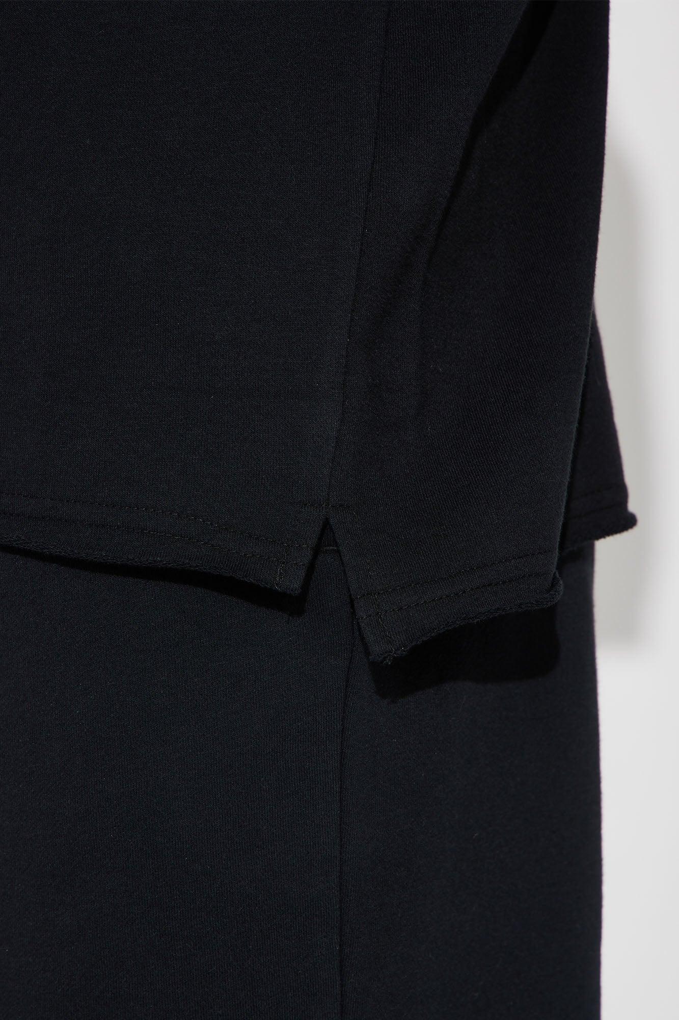 I Like How It Looks Oversized Terry Short Sleeve Tee - Black Product Image