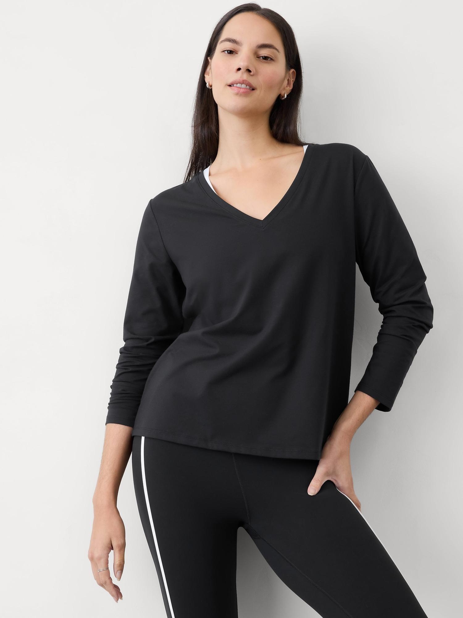 Essential Long V-Neck Top Product Image