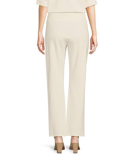 Jude Connally Martina Ponte Knit Wide Leg Split Front Hem Pull-On Pants Product Image