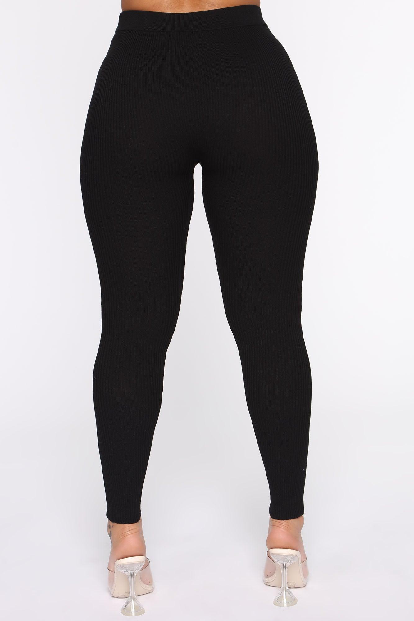 Wrong Way Sweater Pant Set - Black Female Product Image