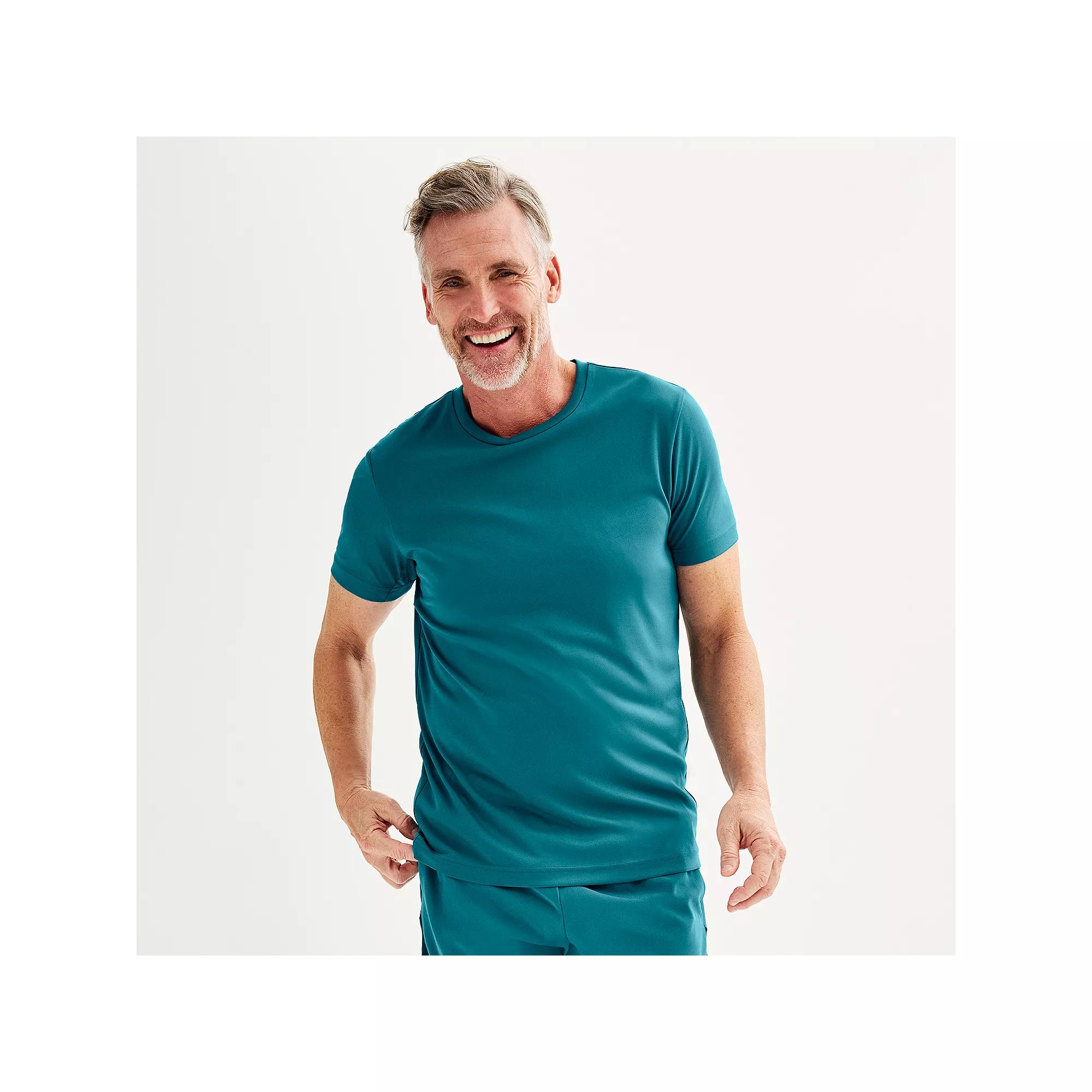 Men's Tek Gear® Dry Tek Tee, Size: XXL, West Bay Blue Product Image