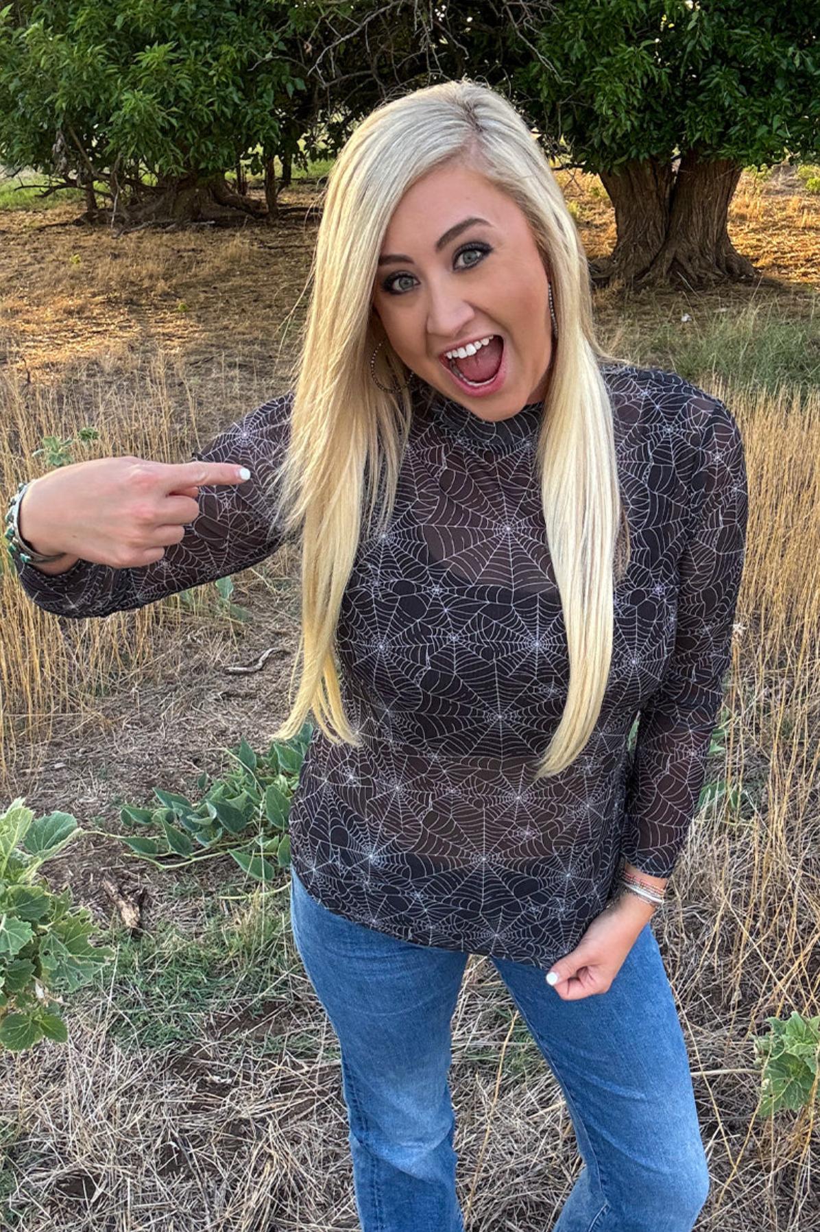 Sterling Kreek Wicked West Mesh Top Product Image