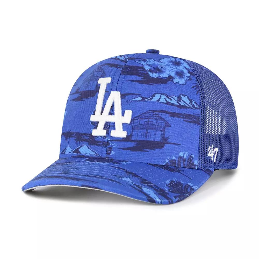 Men's '47 Blue Los Angeles Dodgers Fiji Trucker Adjustable Hat Product Image