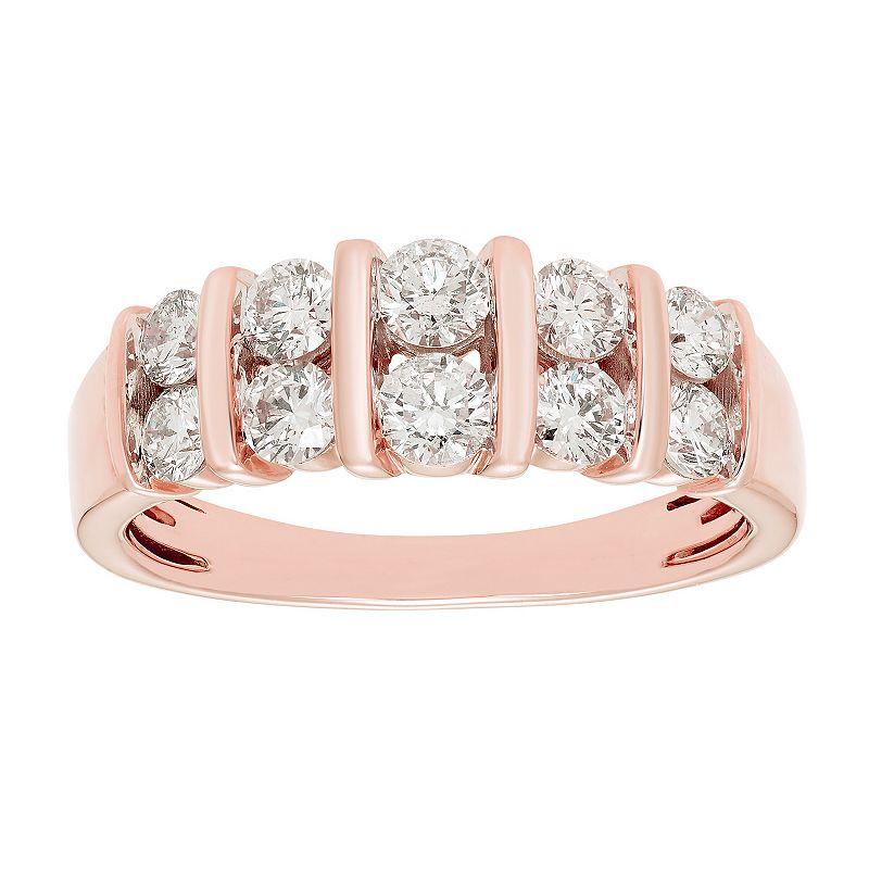 The Regal Collection 14k Gold 1 Carat T.W. Certified Diamond Band, Women's,  Product Image