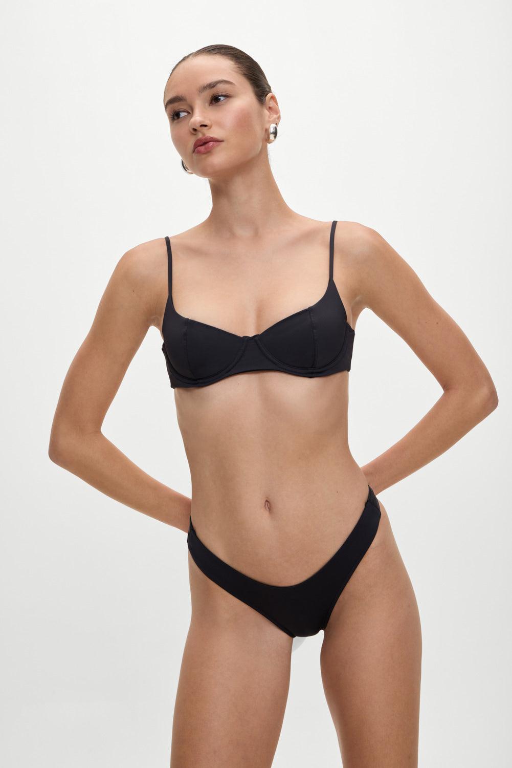 Cola Underwire Bikini Top - Black Product Image