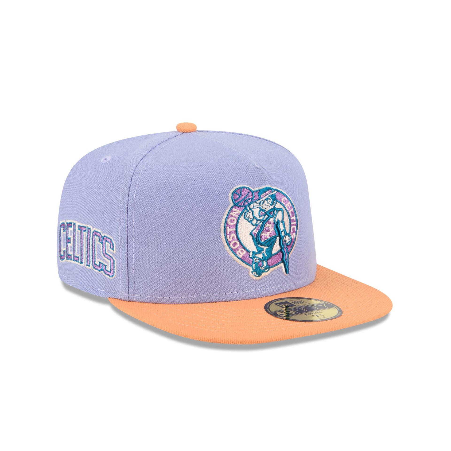 Boston Celtics Lavender 59FIFTY A-Frame Fitted Hat Male Product Image