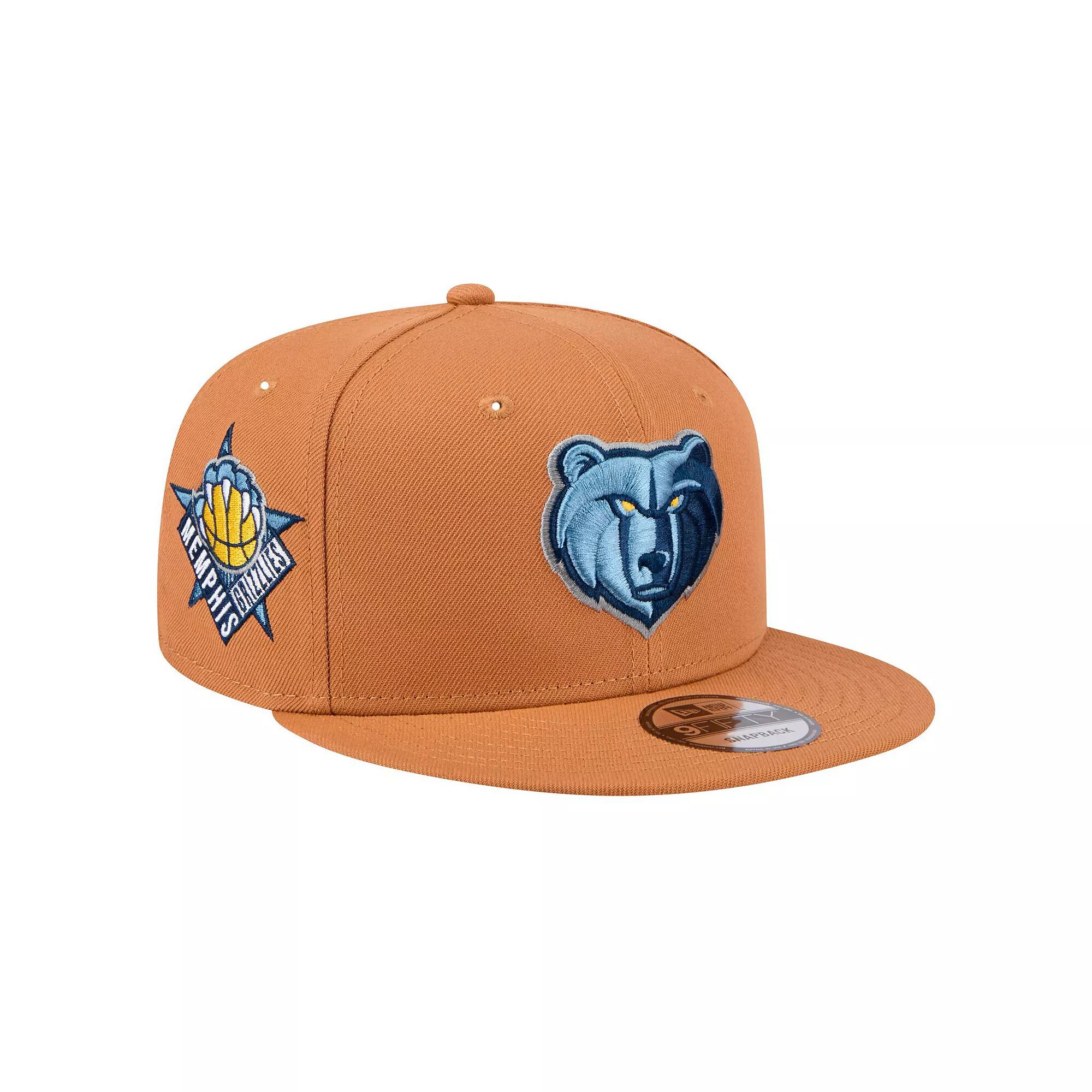 Men's New Era Tan Memphis Grizzlies Color Pack 9FIFTY Snapback Hat, Grz Team Product Image