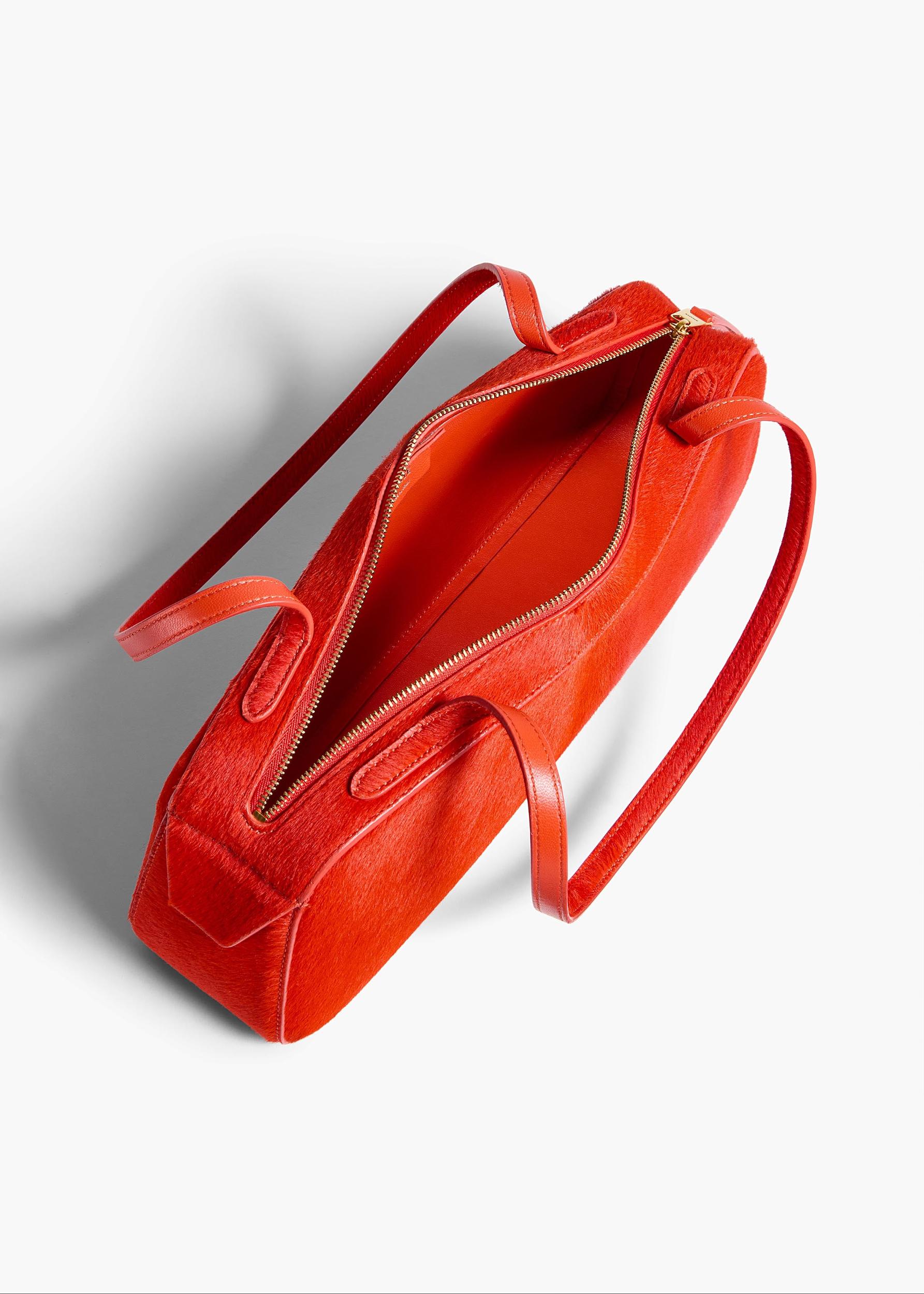 Simona Shoulder Bag in Persimmon Haircalf Product Image