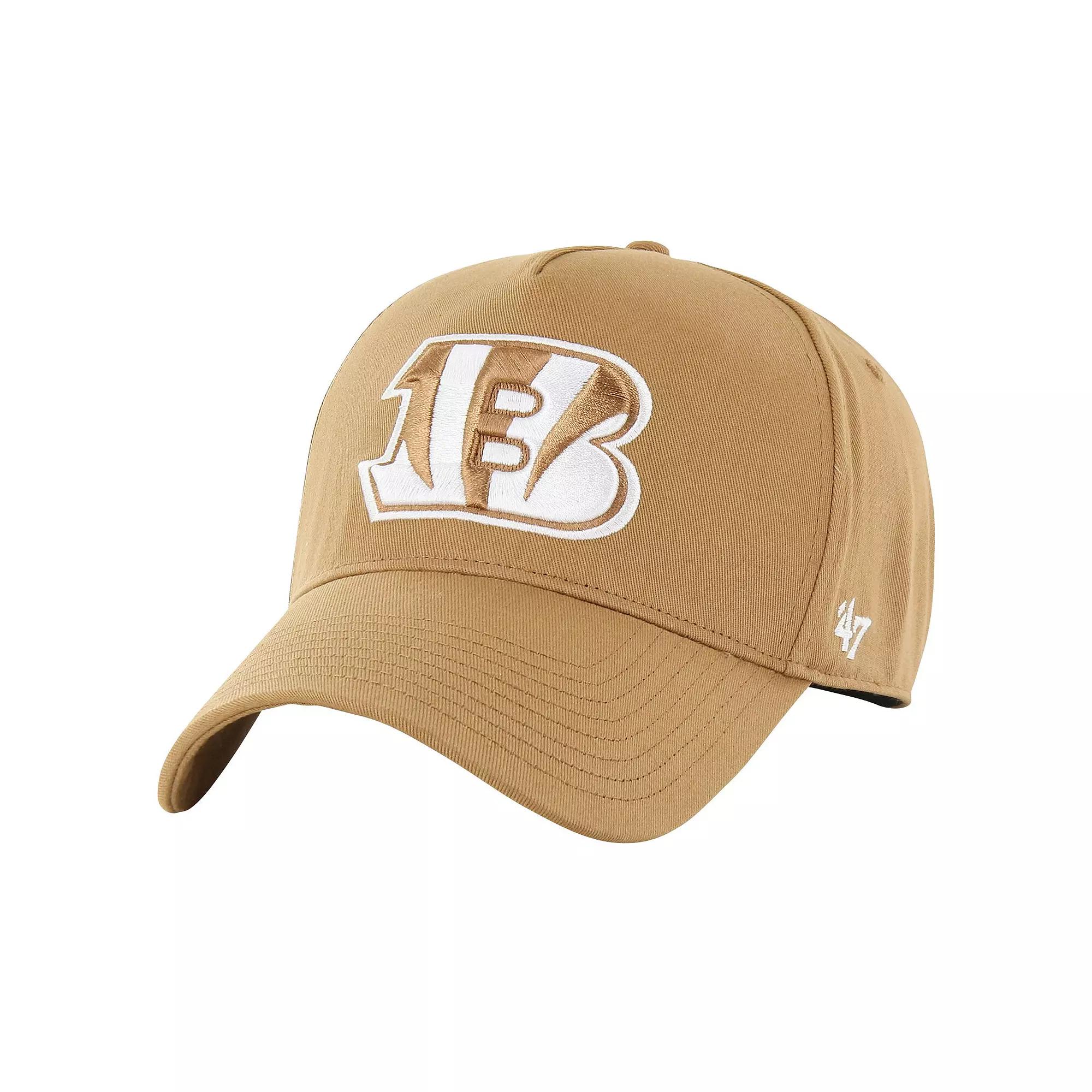 Men's '47 Tan Cincinnati Bengals Ballpark MVP Adjustable Hat, Team Product Image