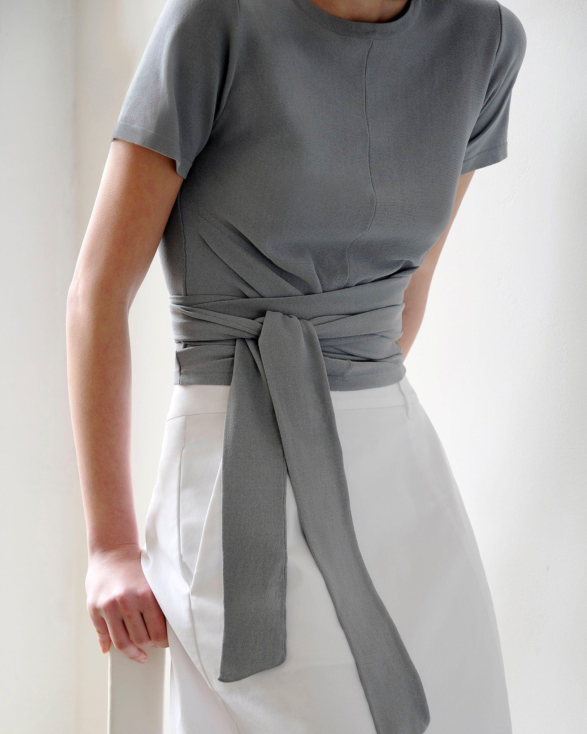 Jude Cropped Tie-Front Top Product Image