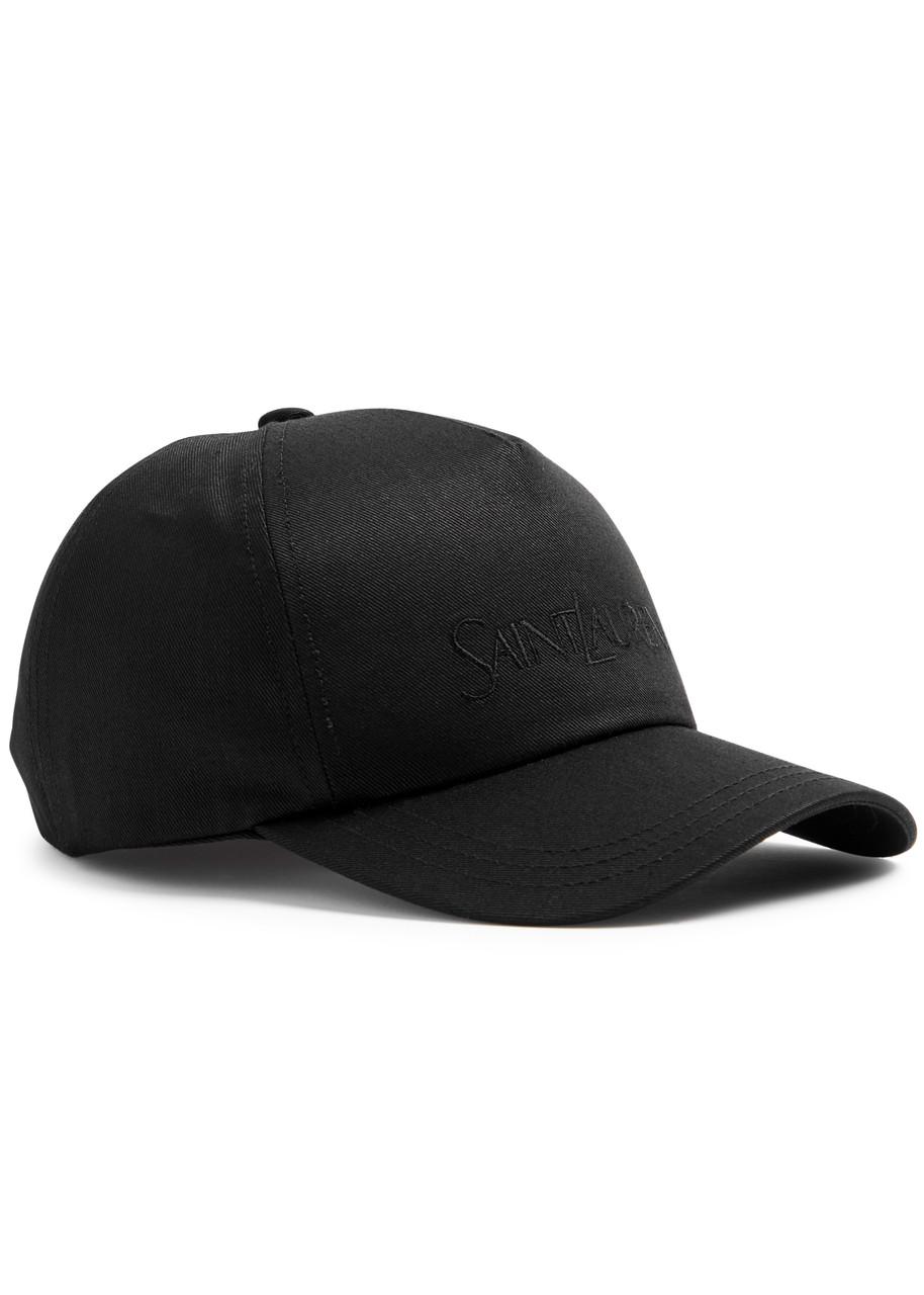 SAINT LAURENT Cotton And Linen Baseball Cap Men In Black Product Image