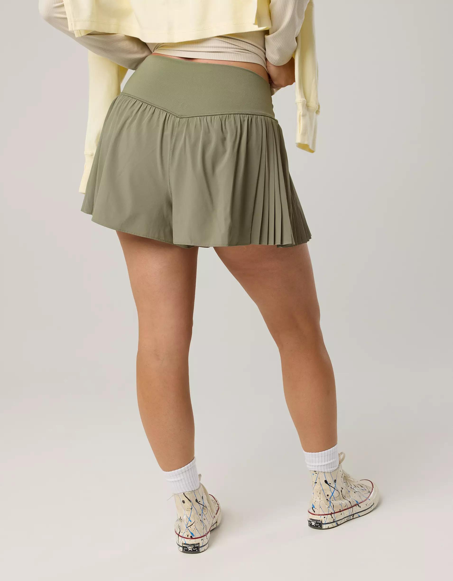 OFFLINE By Aerie Real Me Pleated Flowy Short Product Image