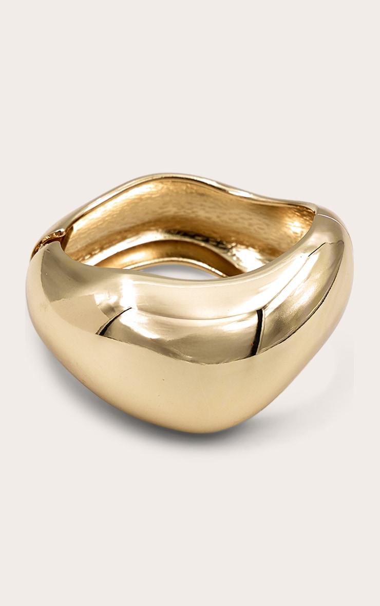 Gold Abstract Bangle Product Image
