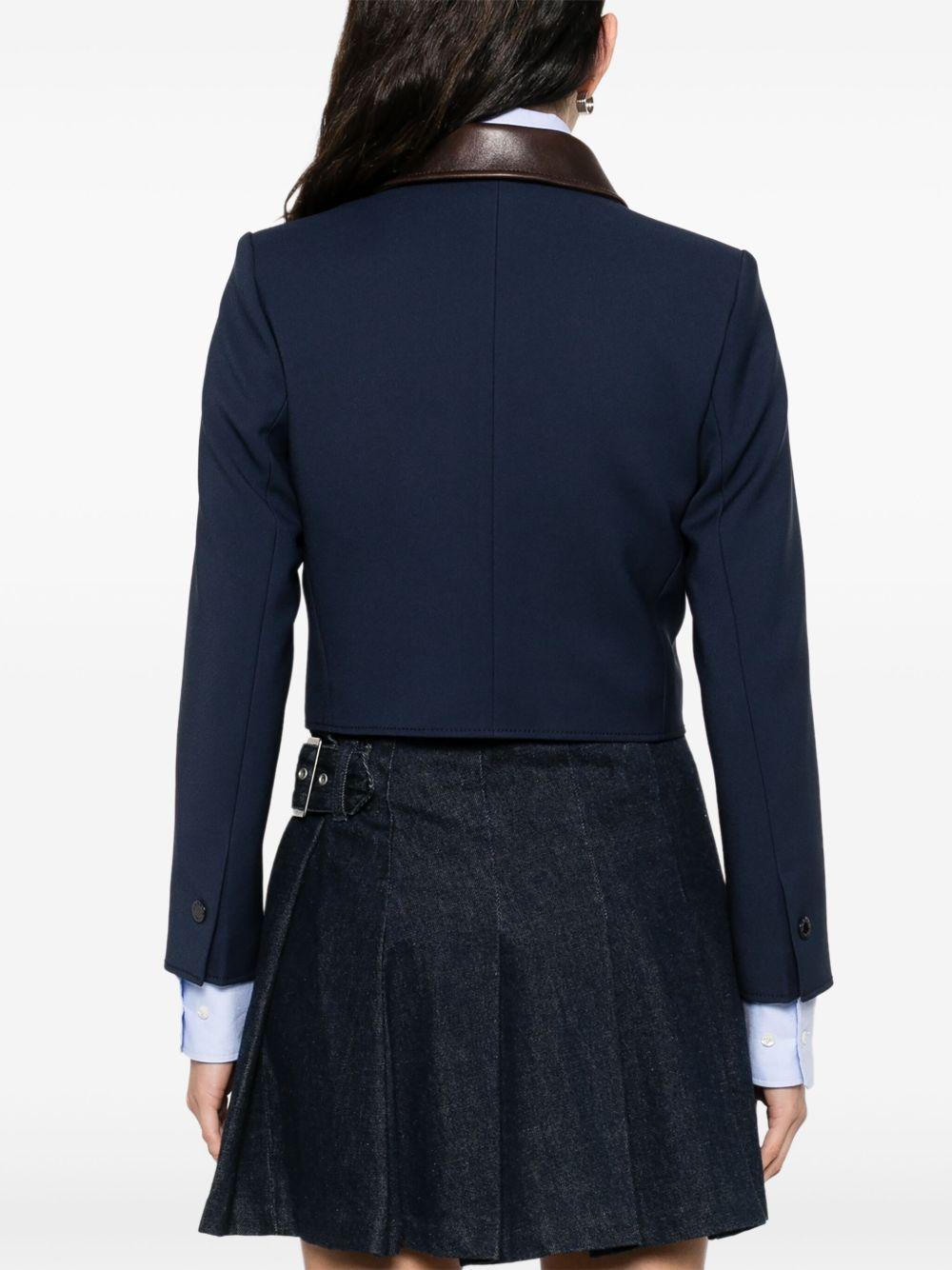 contrasting-collar jacket Product Image